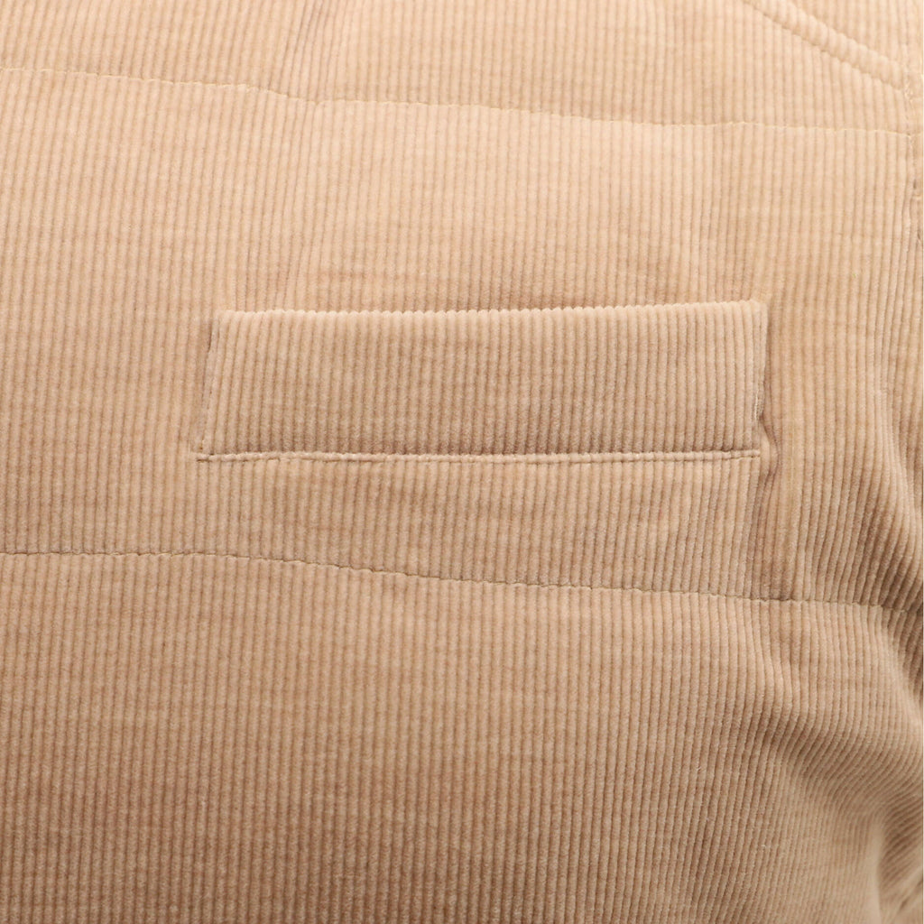 Men's Zip Two Pocket Vest Quilted Corduroy