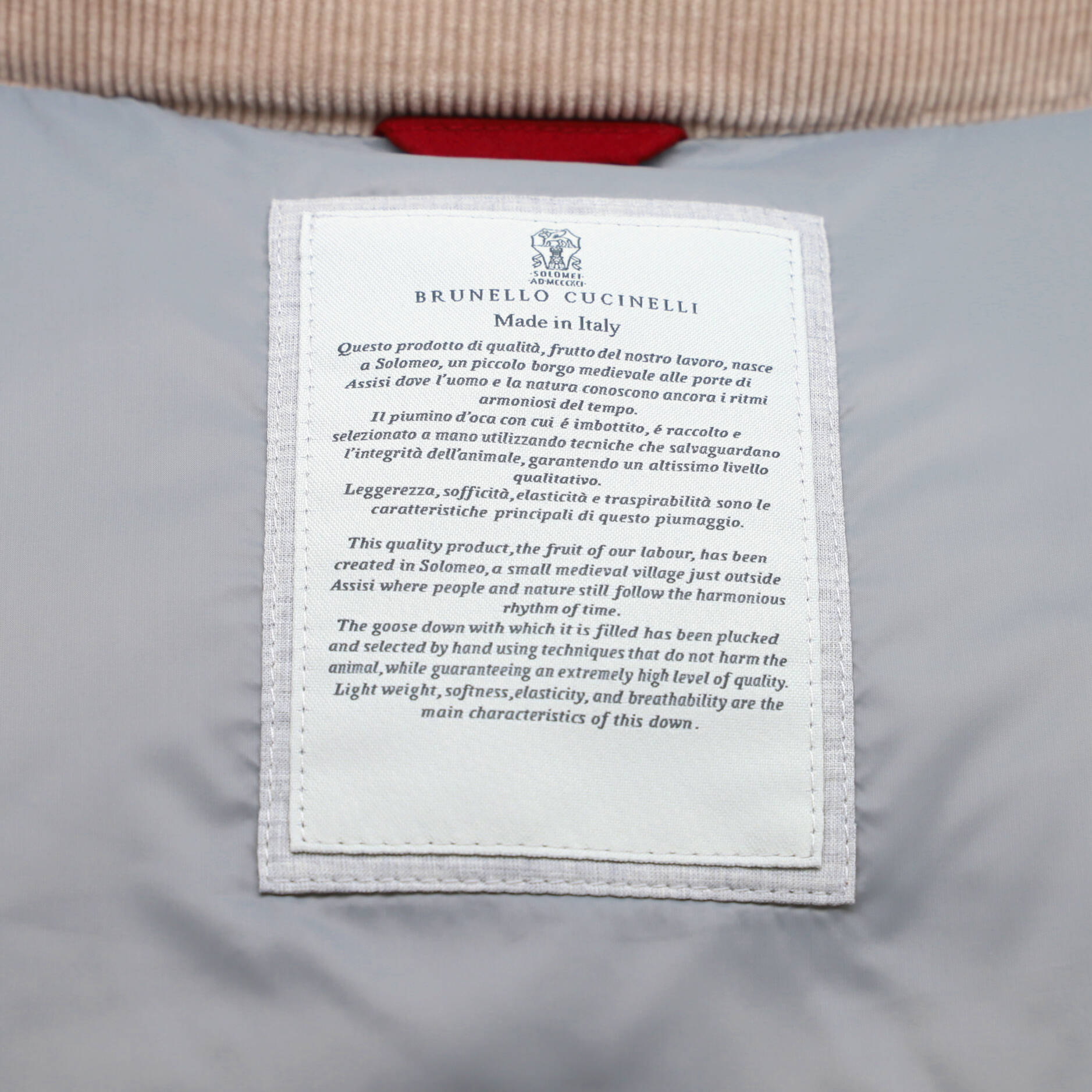 Men's Zip Two Pocket Vest Quilted Corduroy