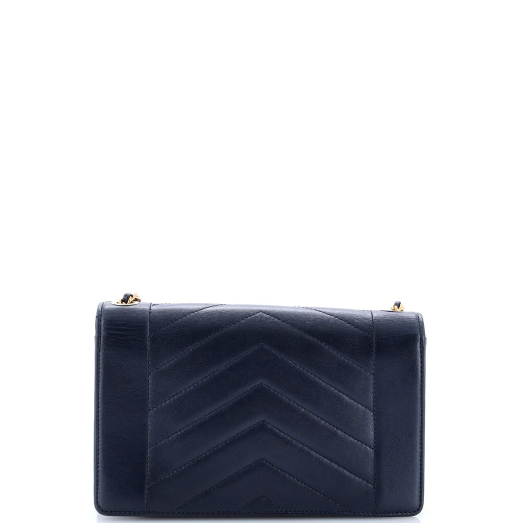 Reversed Flap Bag Chevron Lambskin Small