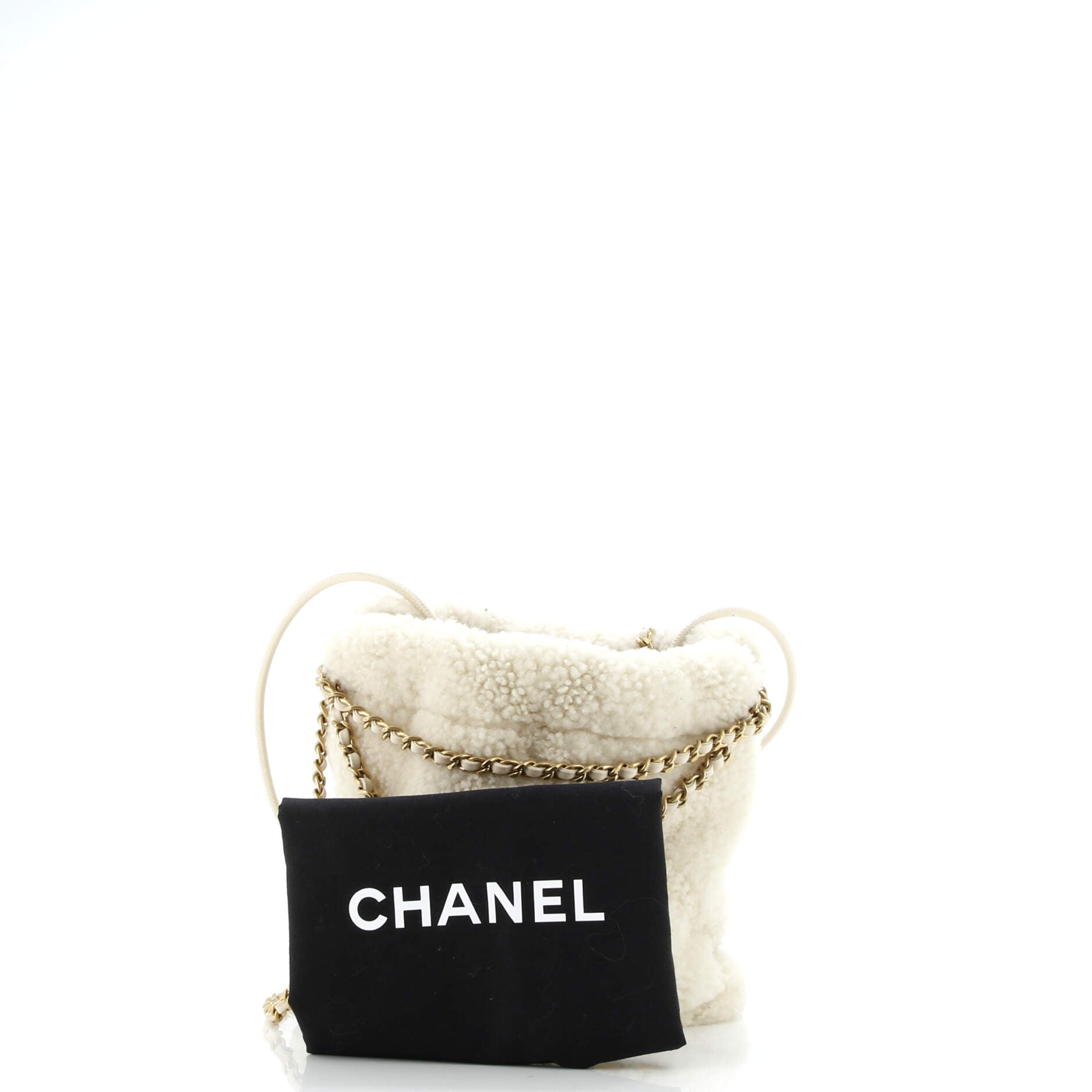22 Chain Hobo Shearling Mini