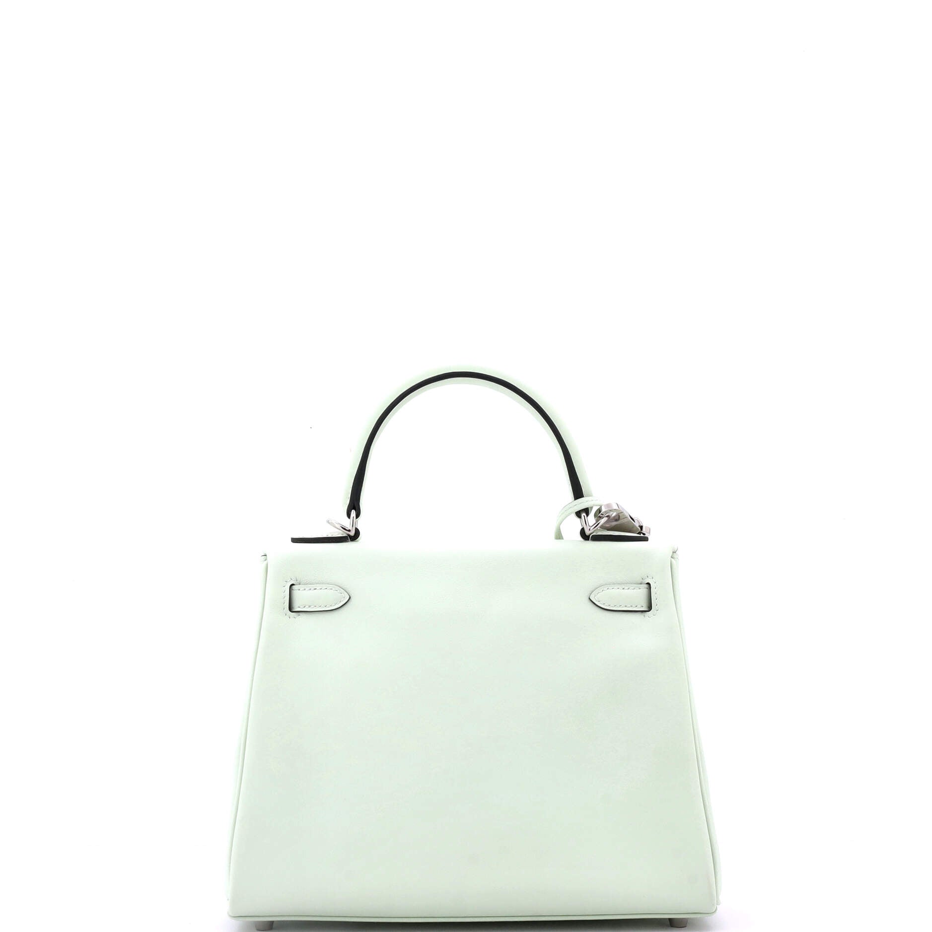 Kelly Handbag Vert Fizz Swift with Palladium Hardware 25