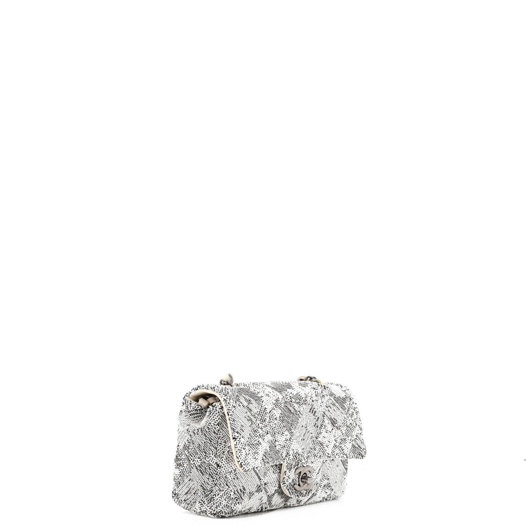 Classic Single Flap Bag Quilted Sequins Mini