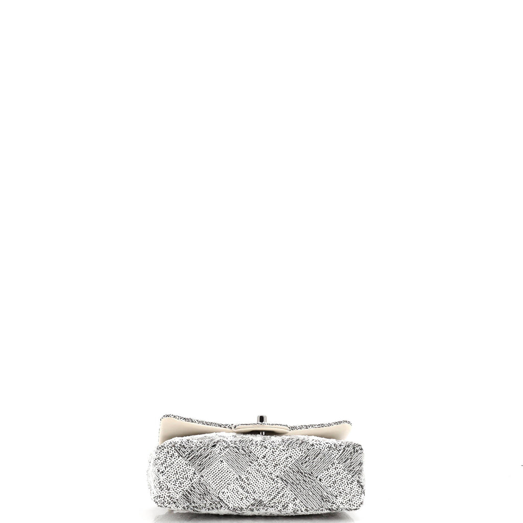 Classic Single Flap Bag Quilted Sequins Mini