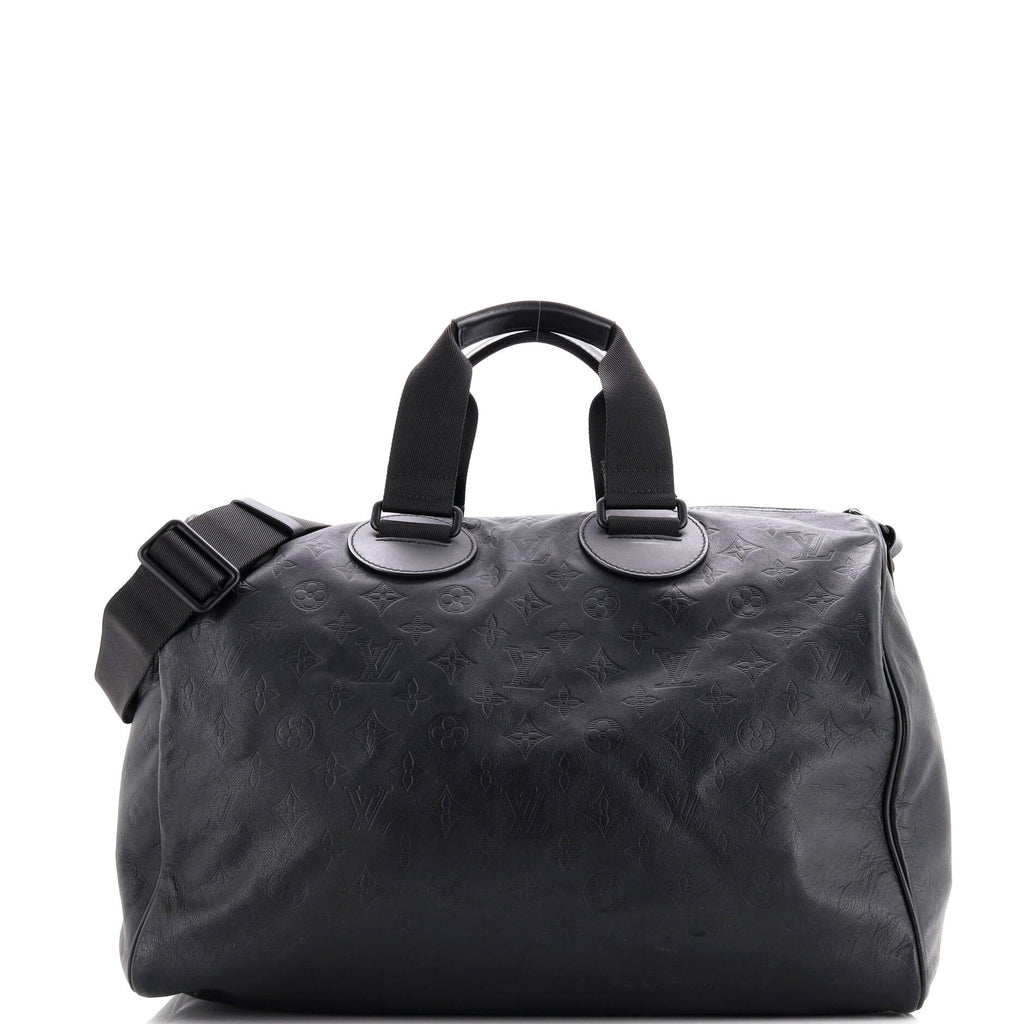 Speedy Bandouliere Bag Monogram Shadow Leather 40
