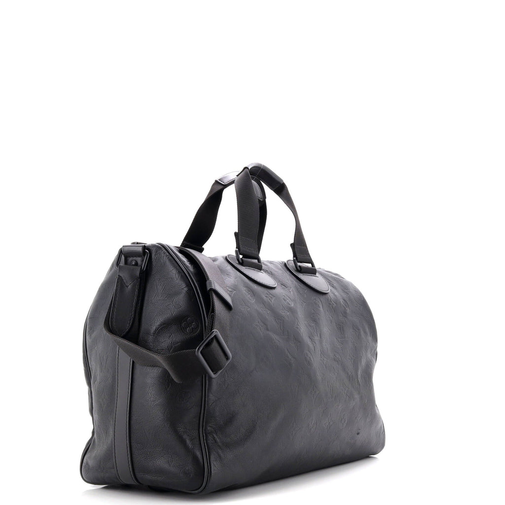 Speedy Bandouliere Bag Monogram Shadow Leather 40