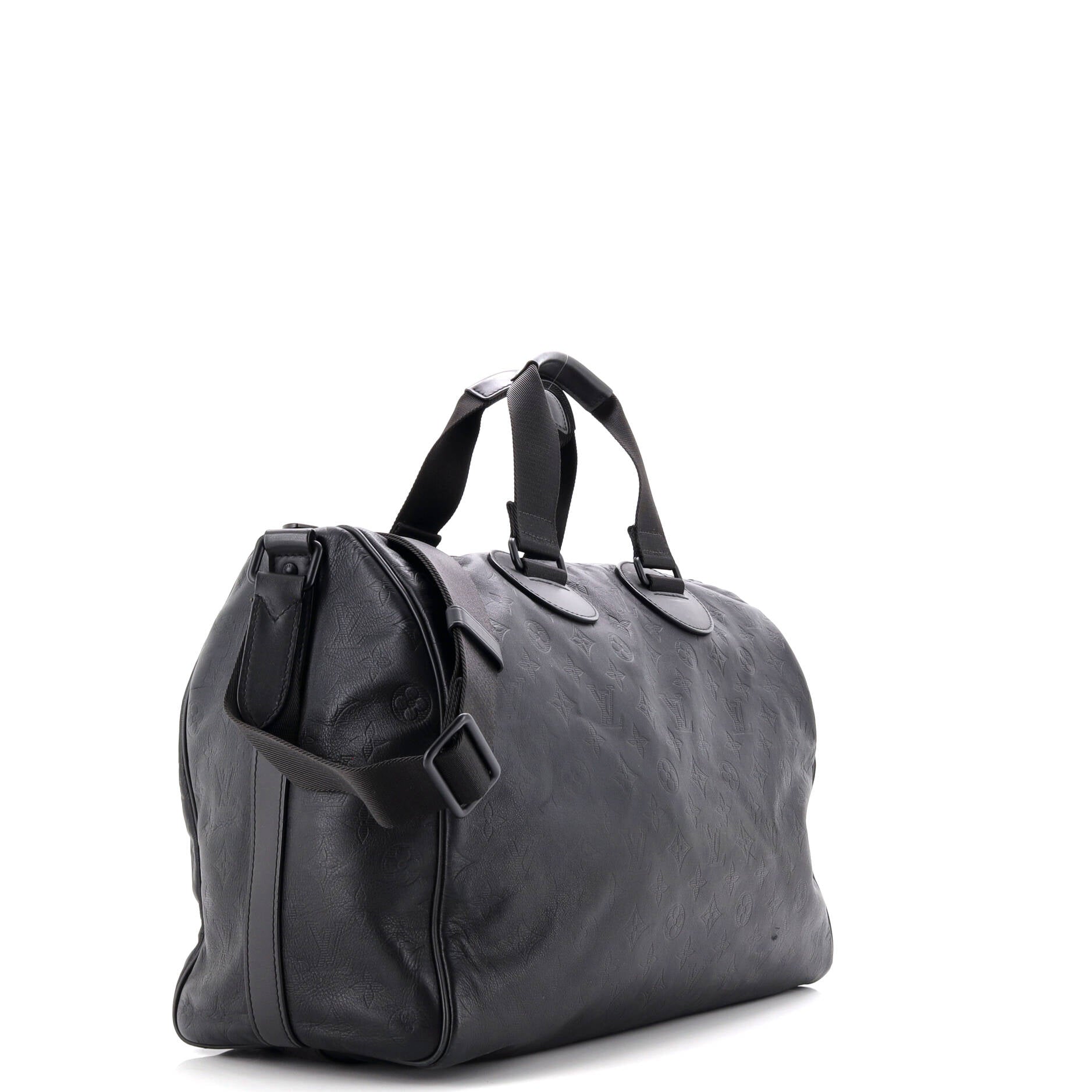 Speedy Bandouliere Bag Monogram Shadow Leather 40