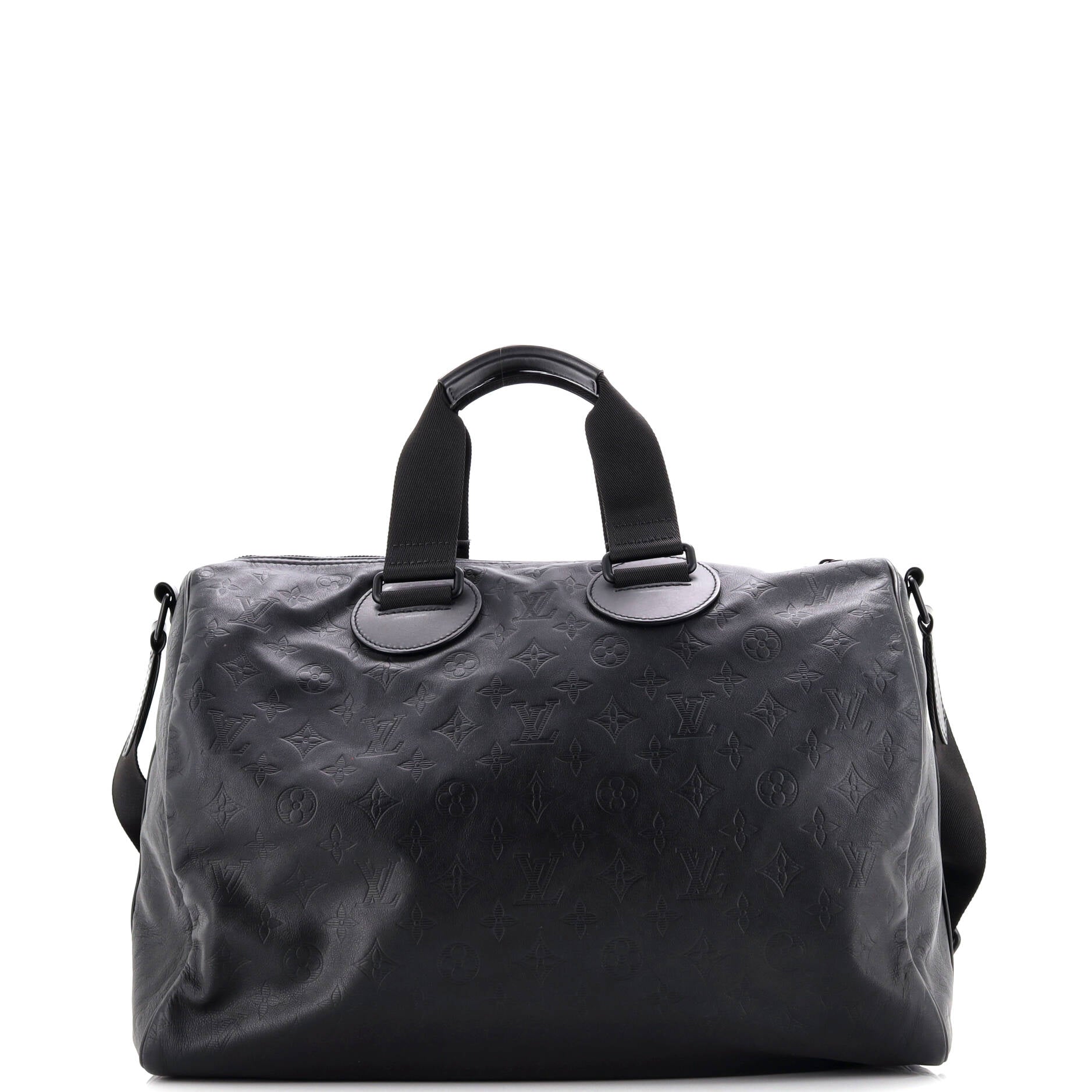Speedy Bandouliere Bag Monogram Shadow Leather 40
