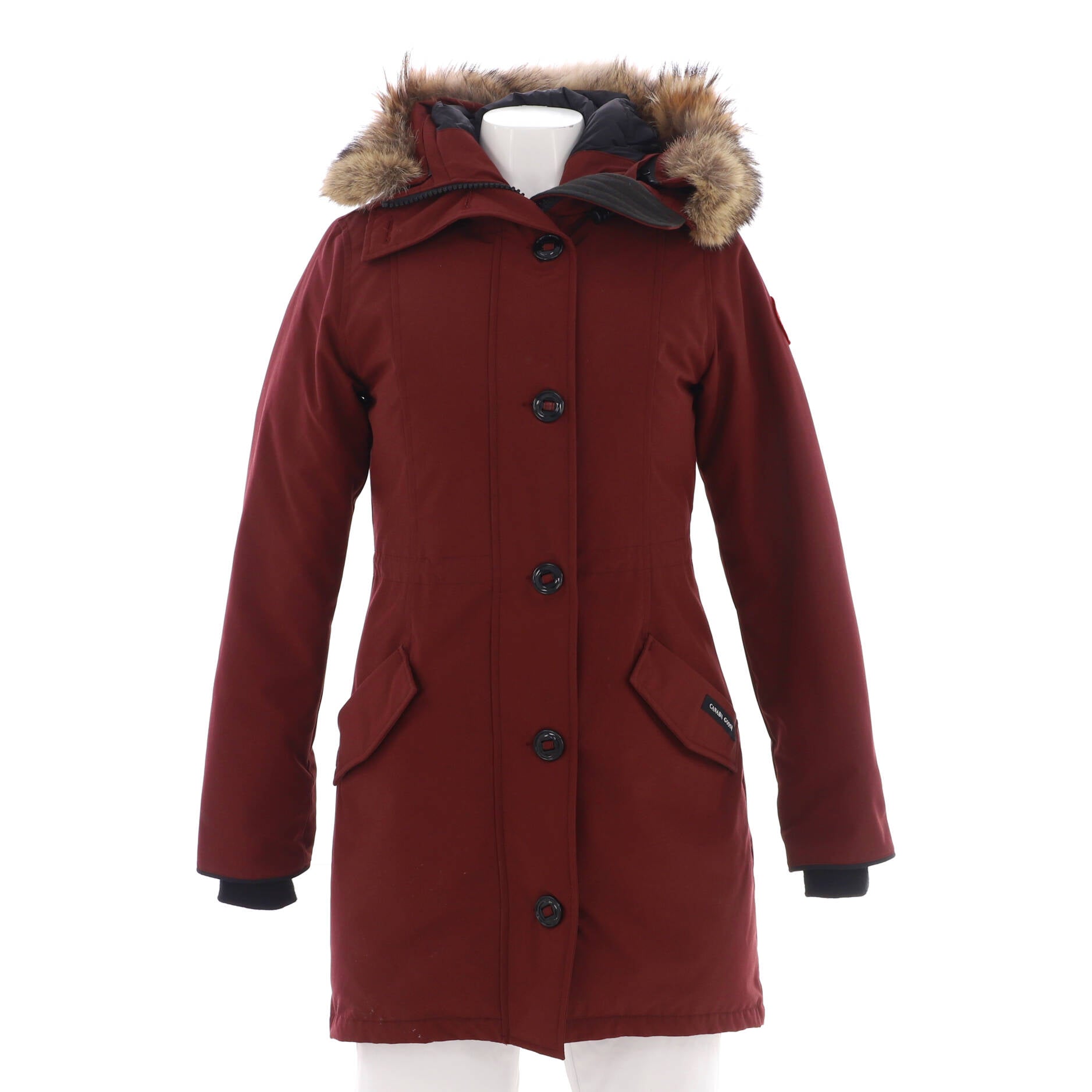 Women’s Rossclair Hooded Parka Polyester Blend with Down and Fur
