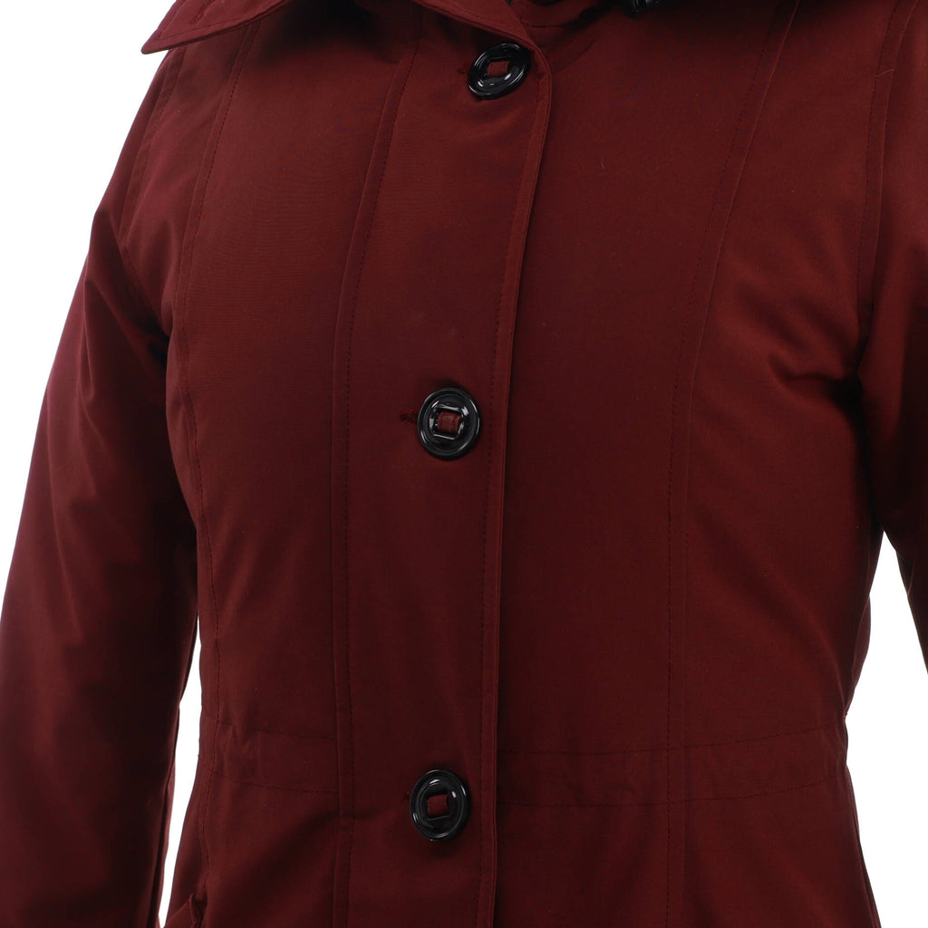 Women’s Rossclair Hooded Parka Polyester Blend with Down and Fur