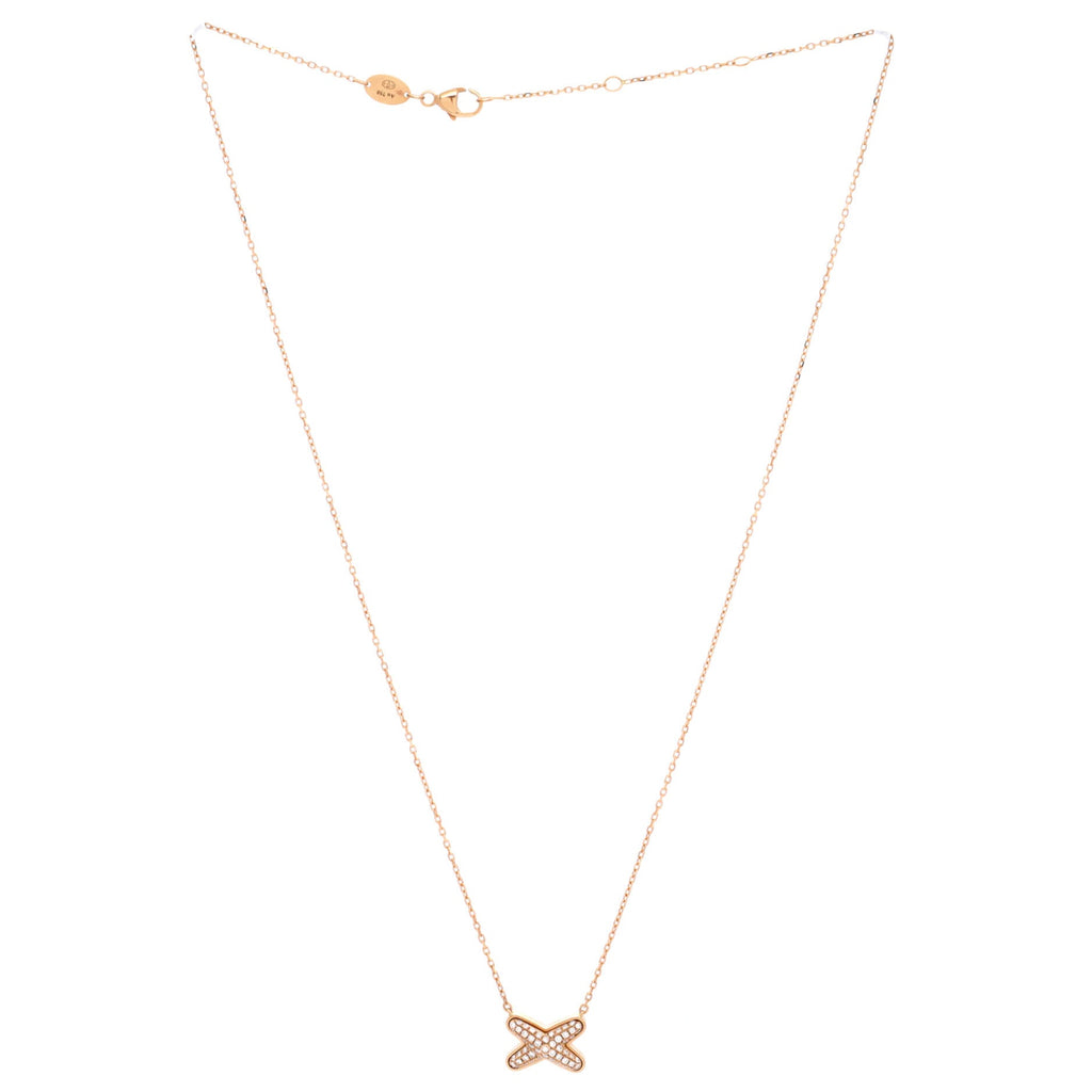 Jeux de Liens Pendant Necklace 18K Rose Gold with Diamonds