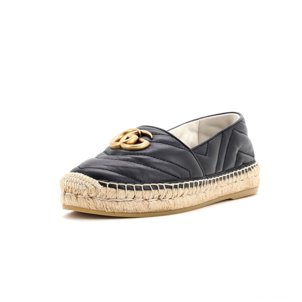 Women's GG Marmont Espadrilles Matelasse Leather
