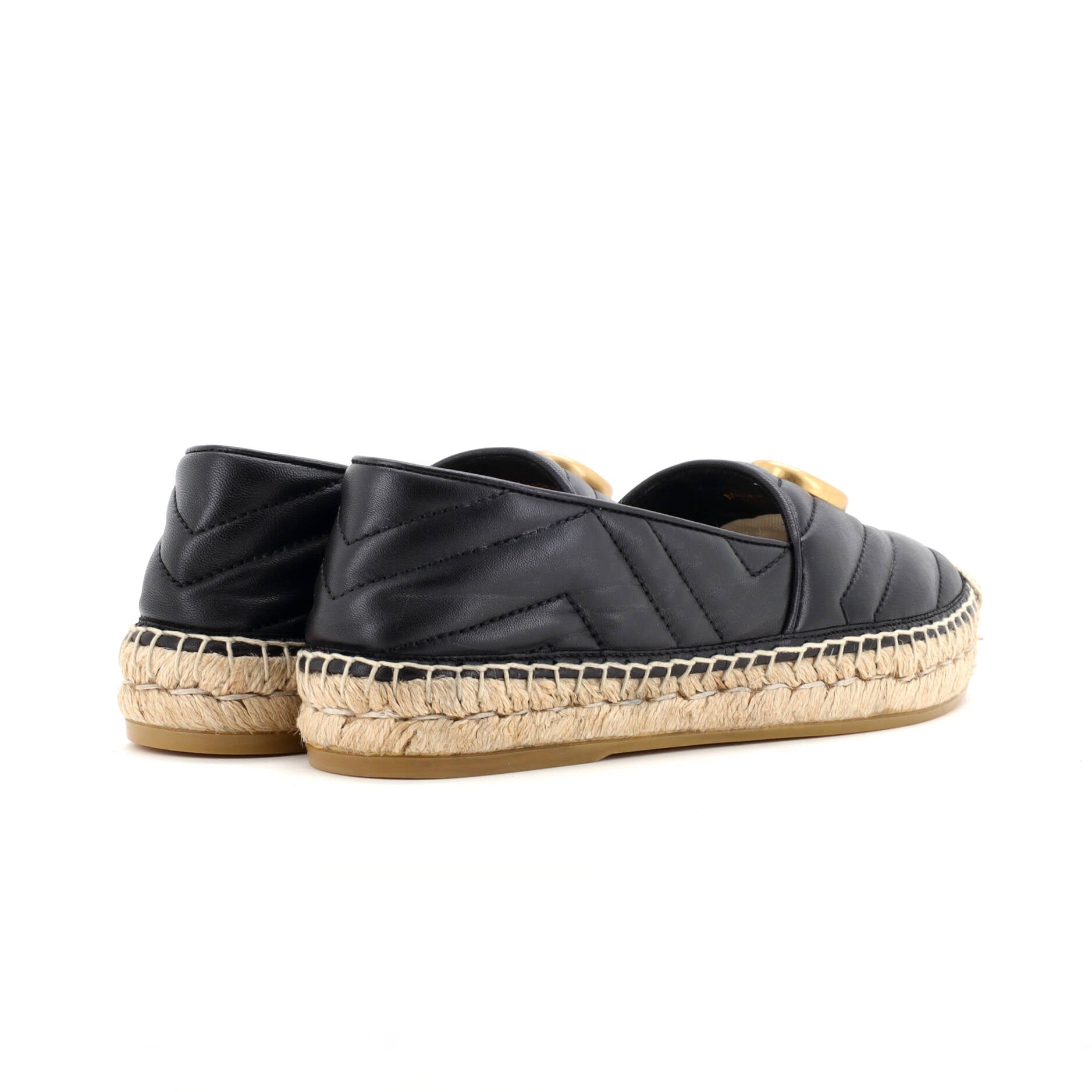 Women's GG Marmont Espadrilles Matelasse Leather