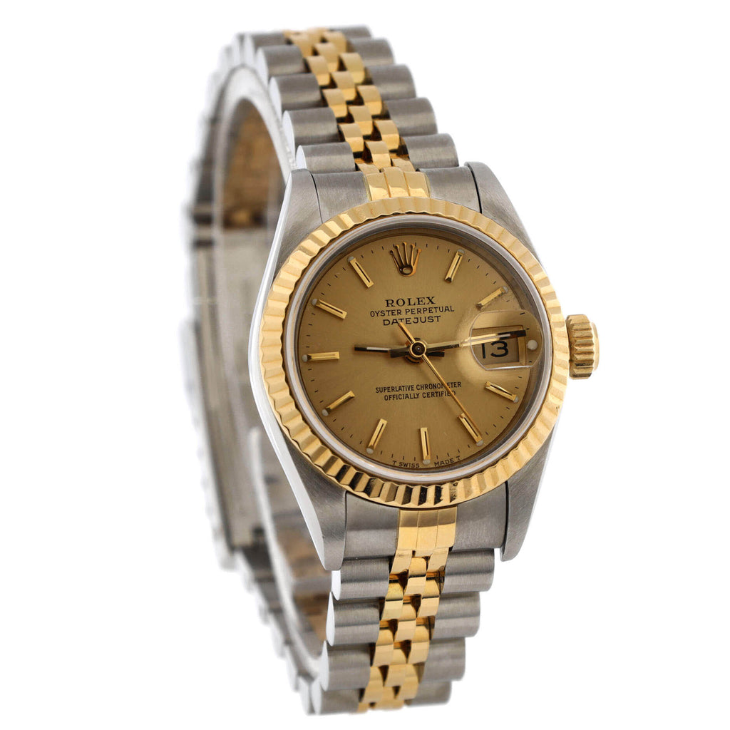 Oyster Perpetual Datejust Automatic Watch Stainless Steel and Yellow Gold 26