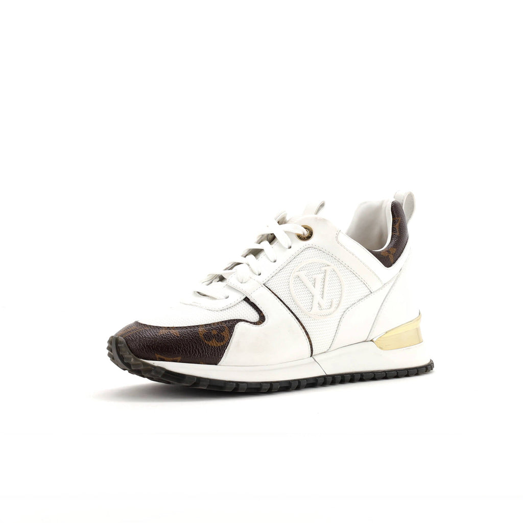 Women's Run Away Sneakers Mesh with Monogram Canvas and Leather