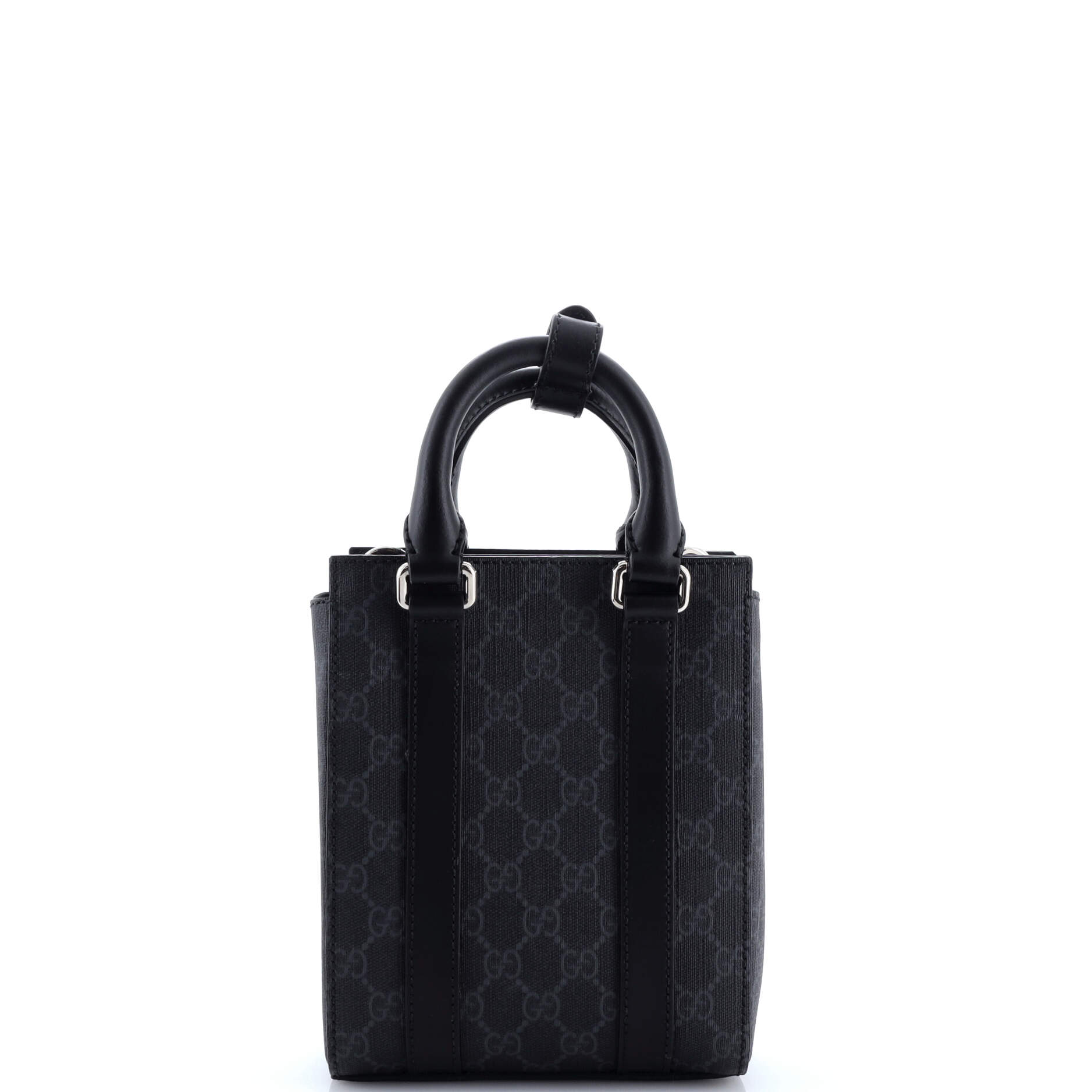 Convertible Web Open Tote GG Coated Canvas Mini