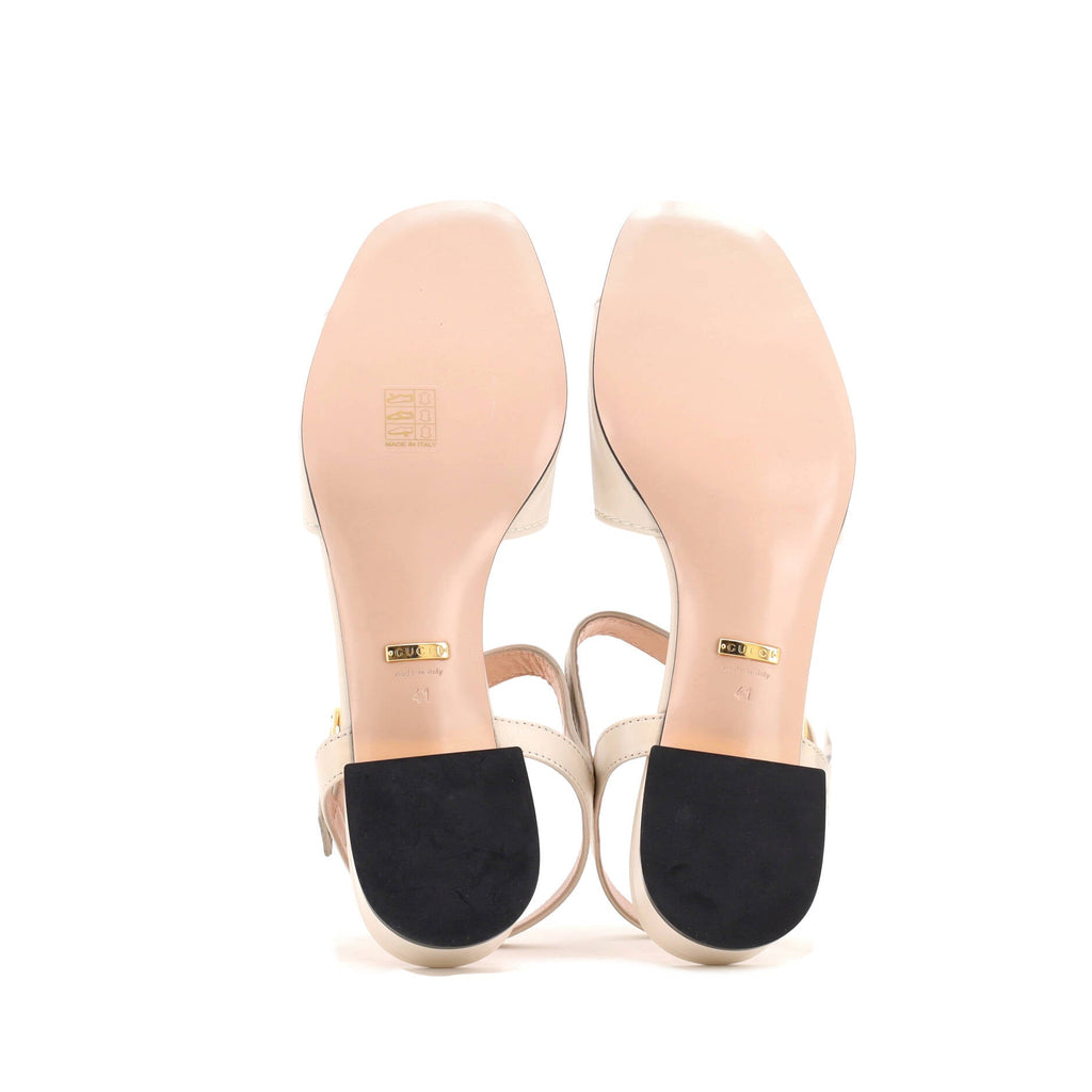 Women's Baby Buckle Horsebit Ankle Strap Flat Sandals Leather