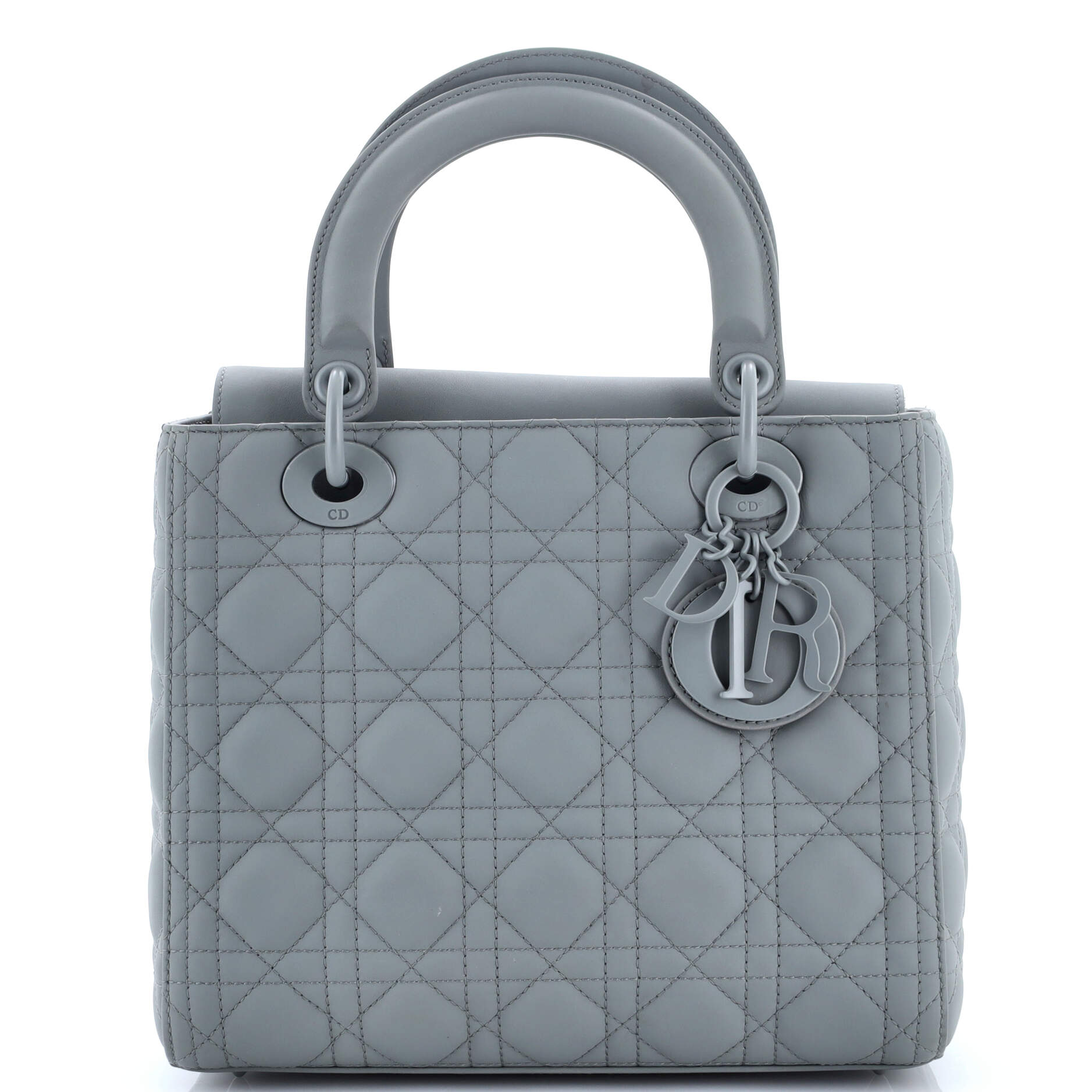 Ultra Matte Lady Dior Bag Cannage Quilt Calfskin Medium