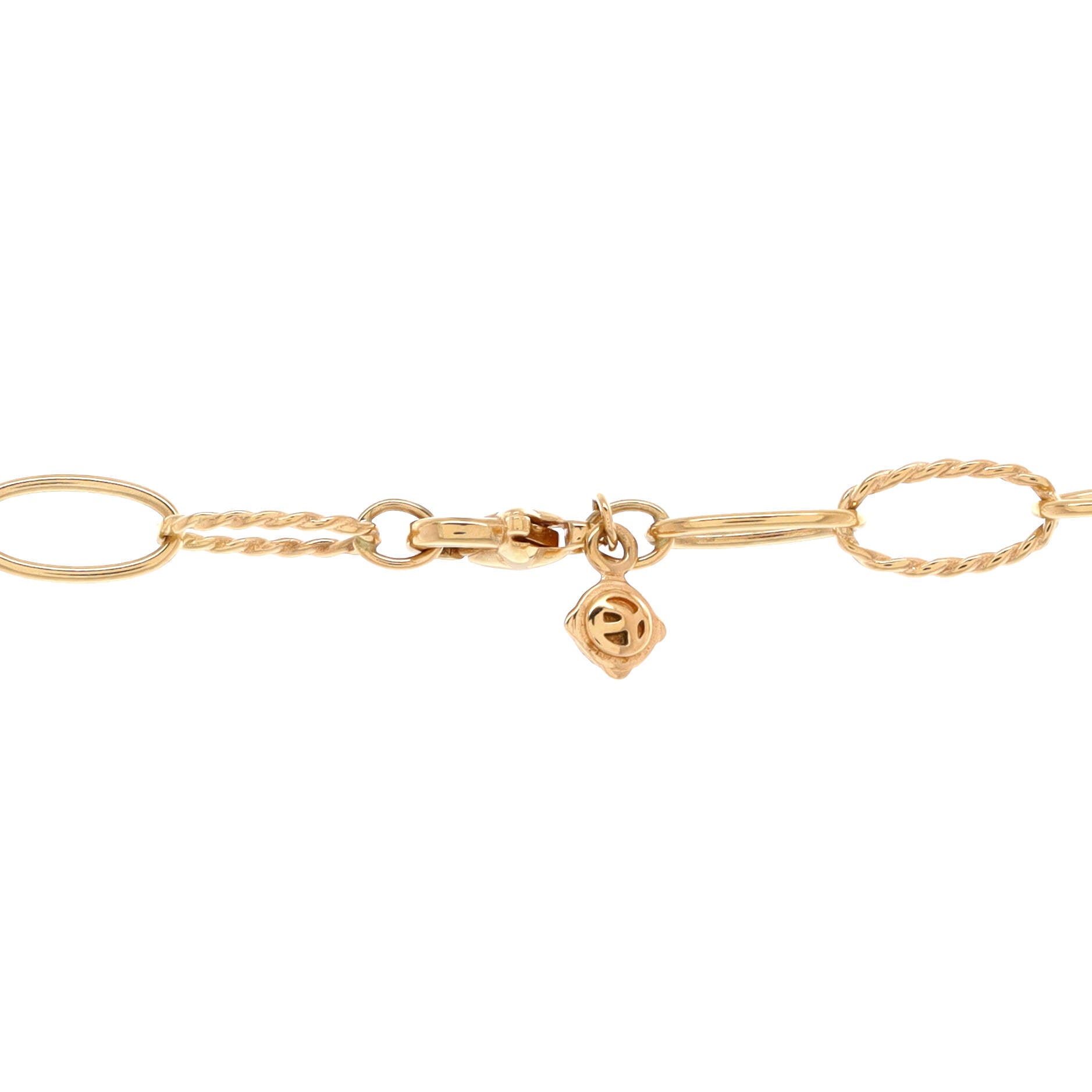 Stax Elongated Oval Link Necklace 18K Yellow Gold 36"