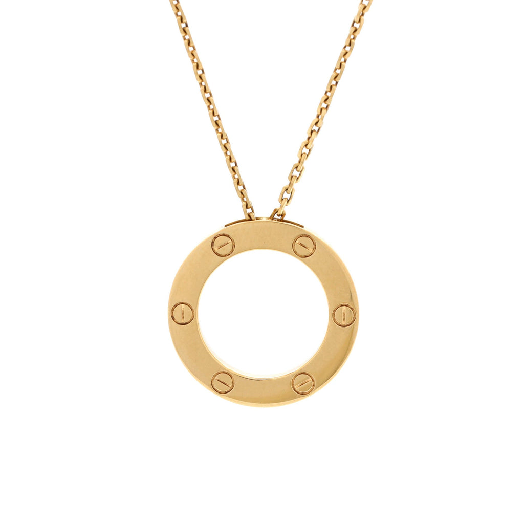 Love Pendant Necklace 18K Yellow Gold