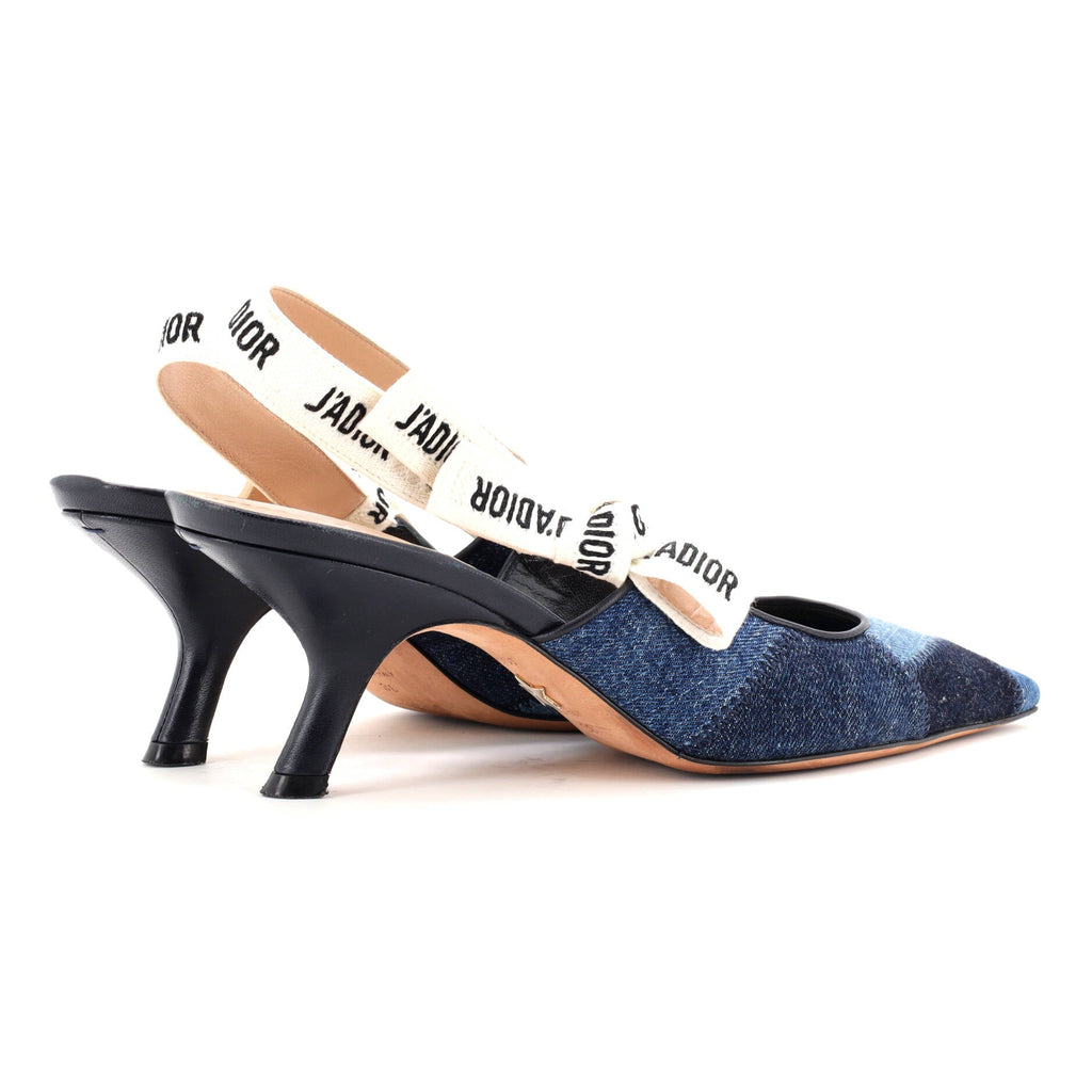Women's J'Adior Slingback Pumps Patchwork Denim 65