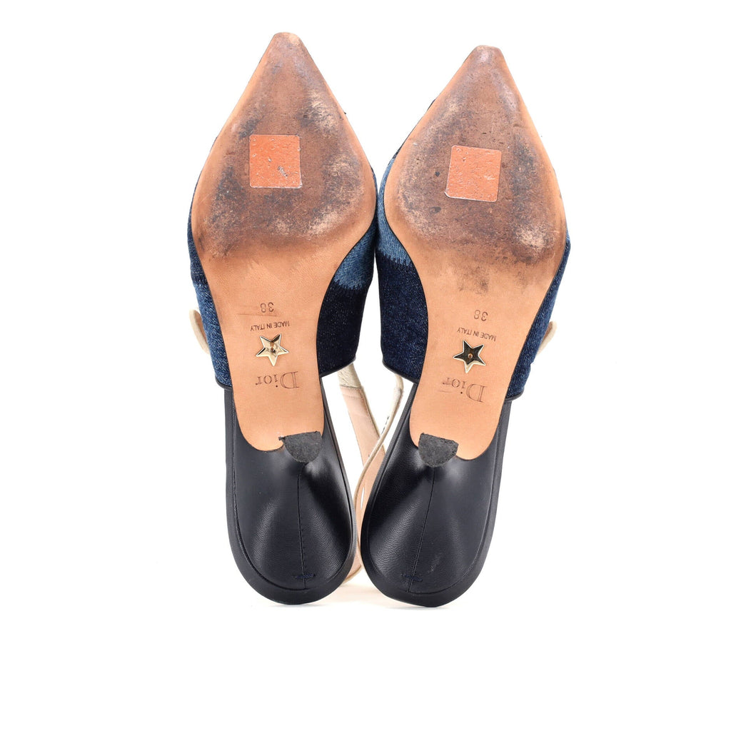 Women's J'Adior Slingback Pumps Patchwork Denim 65