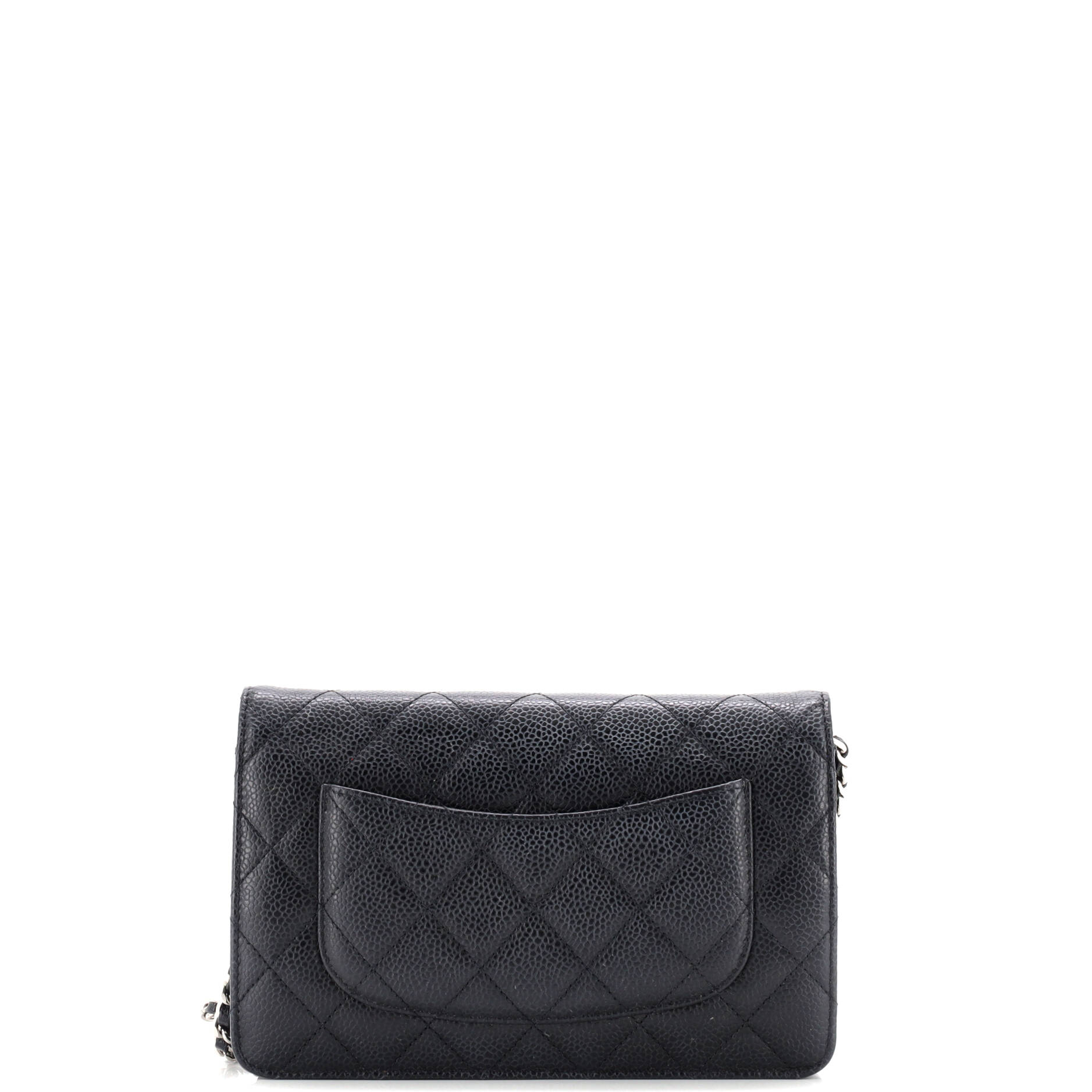 Wallet on Chain Quilted Caviar