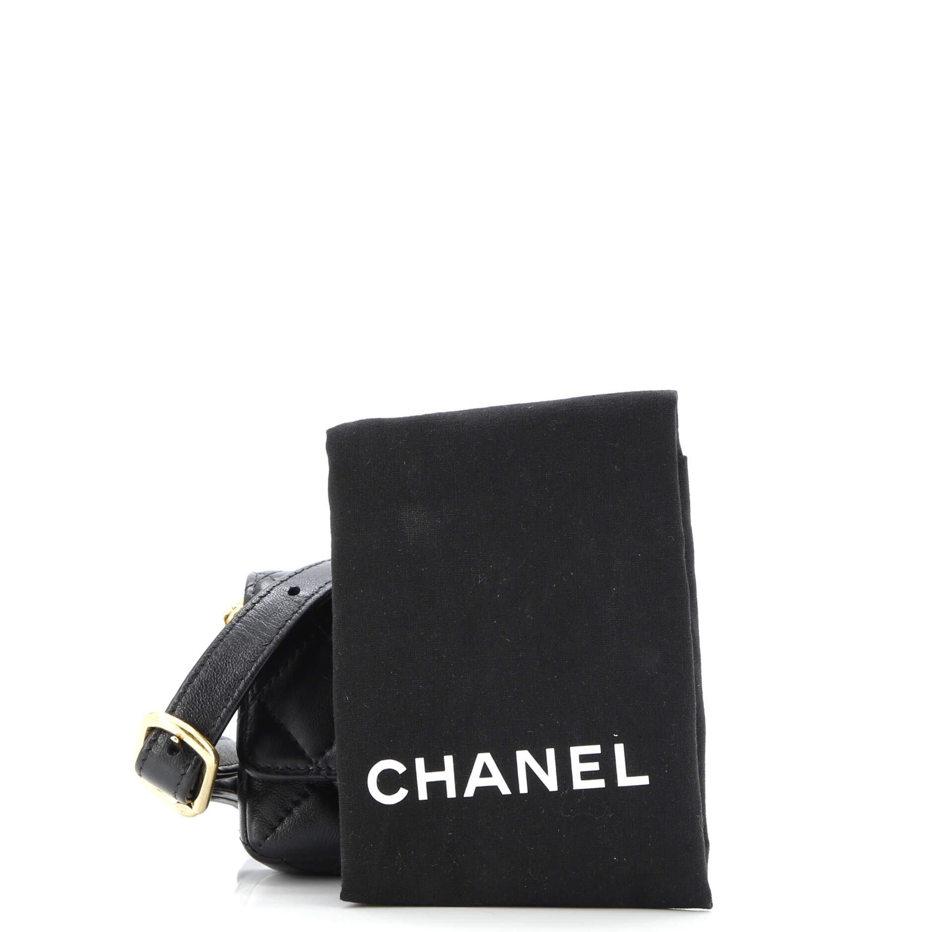 CC Flap Resin Pearl Chain Belt Bag Quilted Lambskin Mini