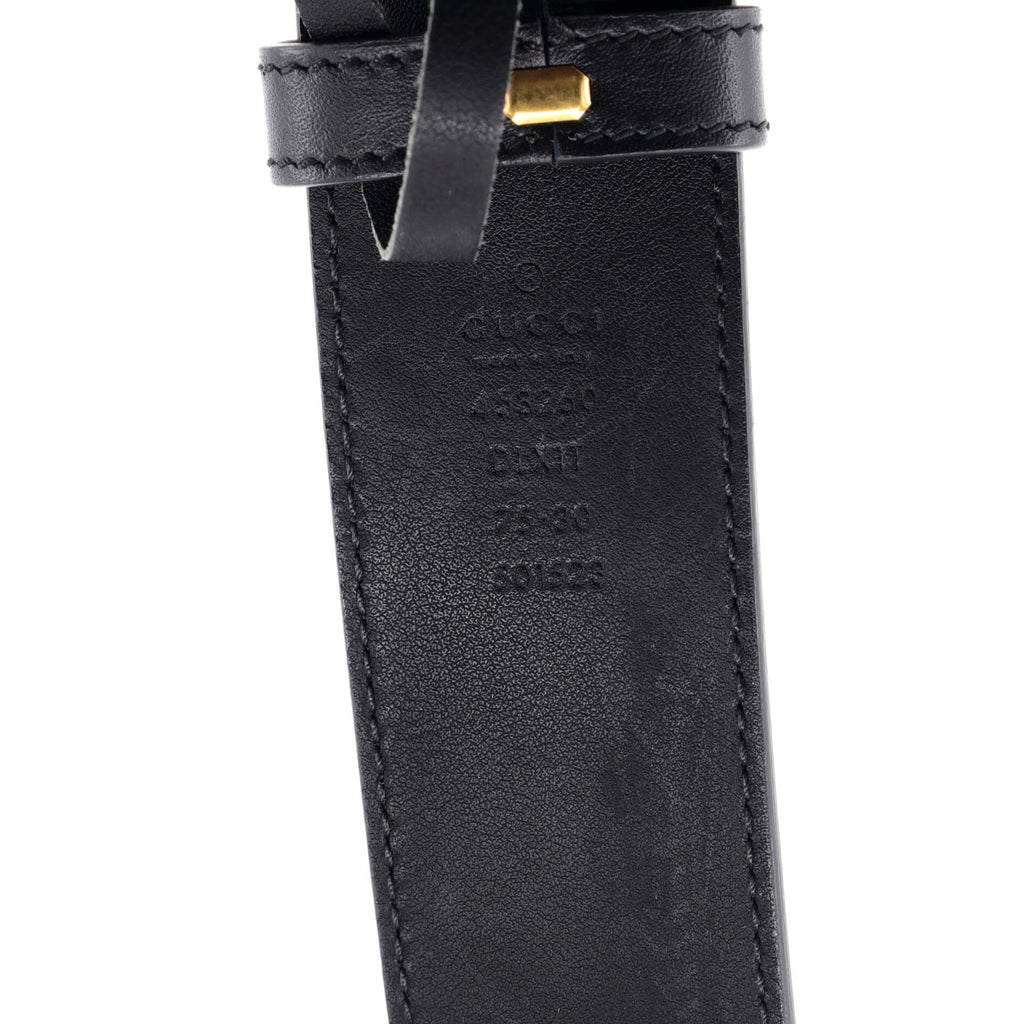 Pearly GG Marmont Belt Leather Wide
