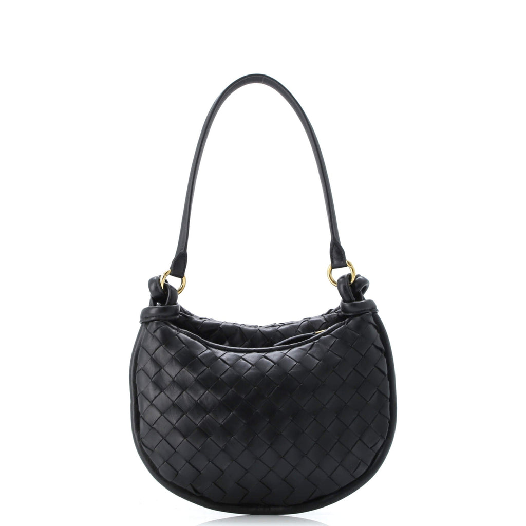 Gemelli Shoulder Bag Intrecciato Leather Small
