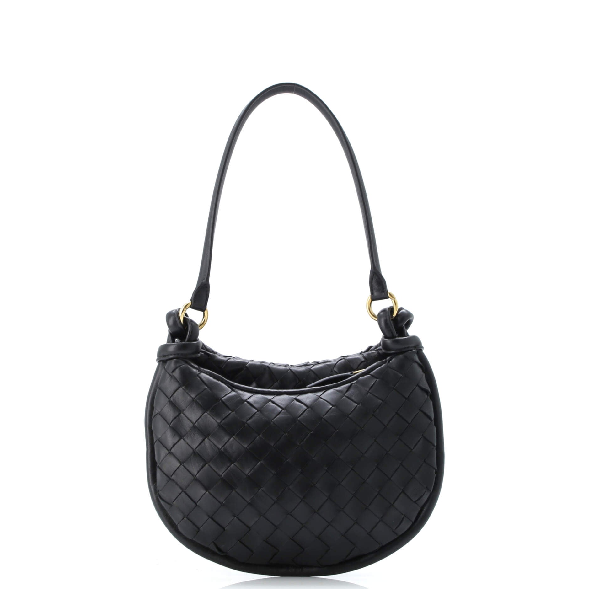 Gemelli Shoulder Bag Intrecciato Leather Small