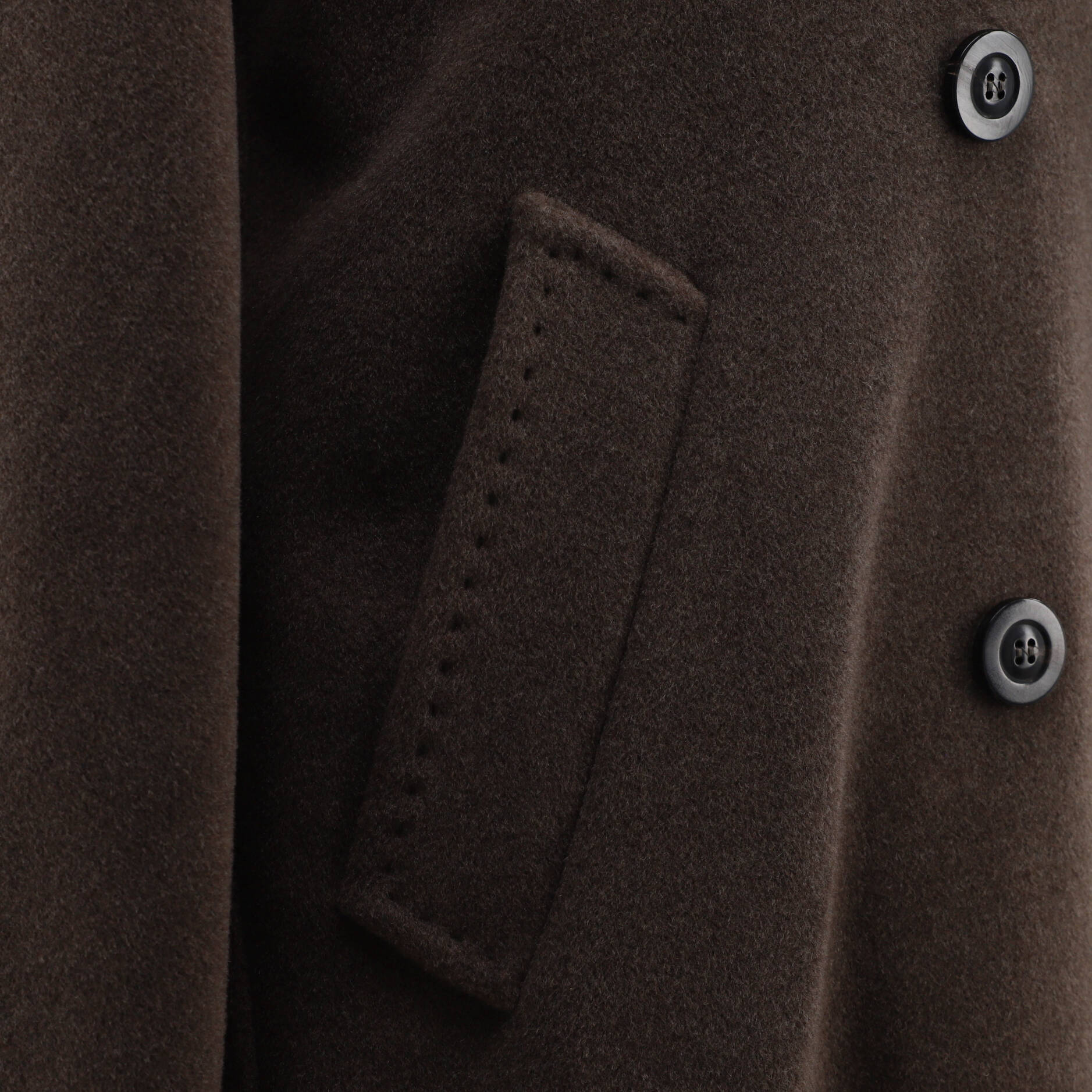 Women's 101801 Icon Double Breasted Belted Coat Wool and Cashmere Blend