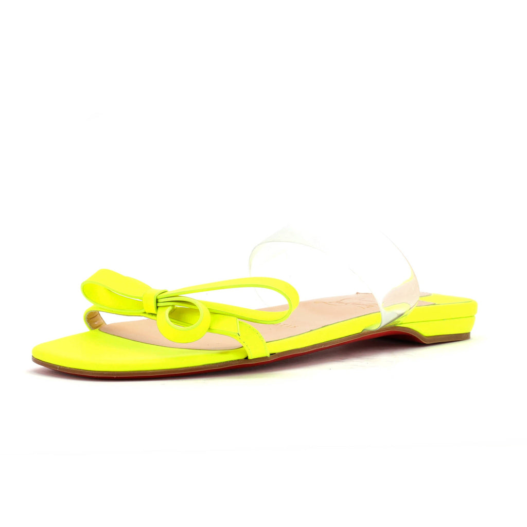 Women's Just Nodo Flat Slide Sandals Patent and PVC