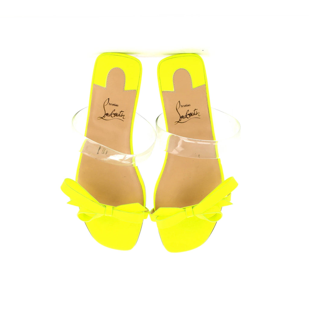 Women's Just Nodo Flat Slide Sandals Patent and PVC