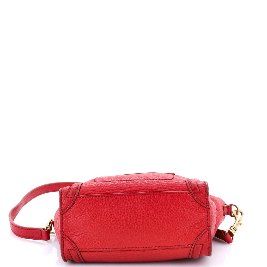 Luggage Bag Grainy Leather Nano