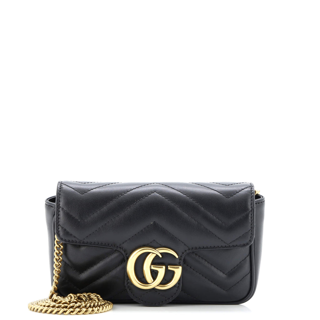 GG Marmont Flap Bag Matelasse Leather Super Mini