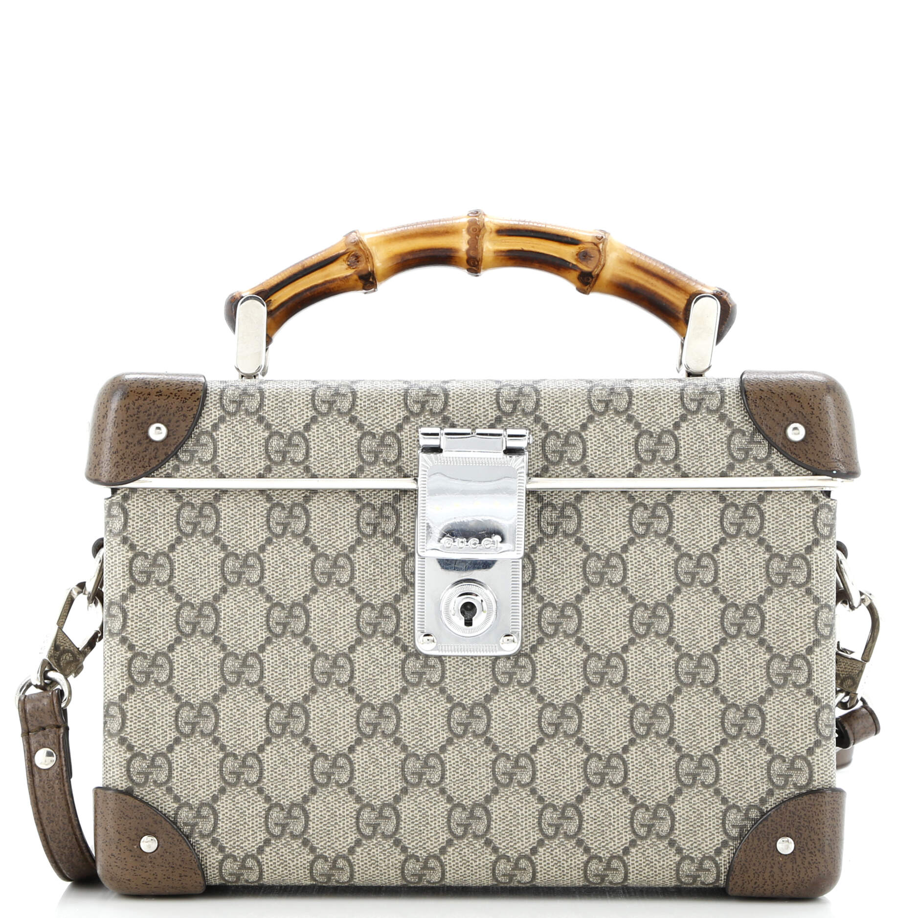 Bamboo Globe-Trotter Vanity Case GG Coated Canvas