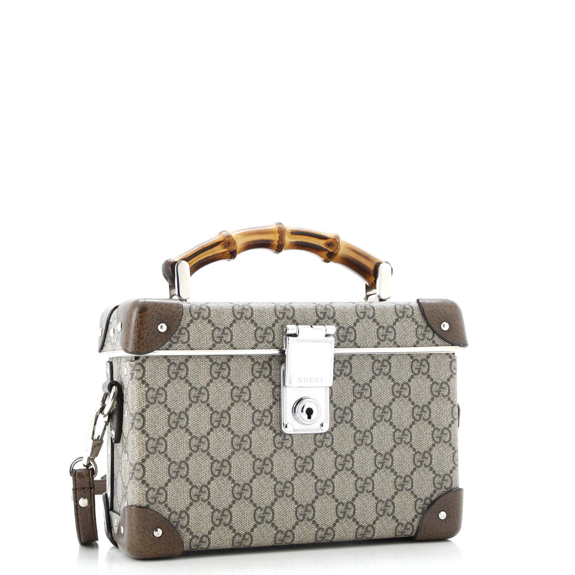 Bamboo Globe-Trotter Vanity Case GG Coated Canvas