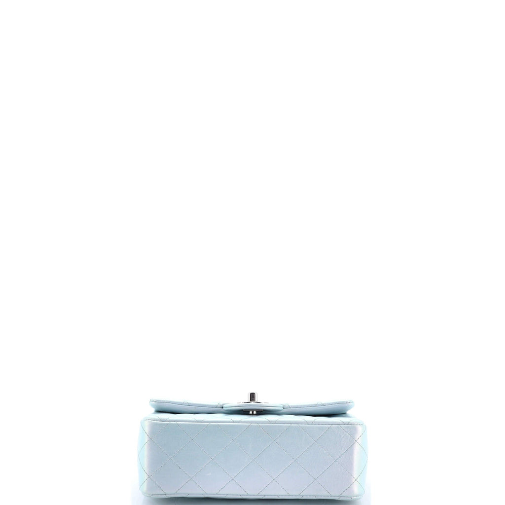 Classic Single Flap Bag Quilted Iridescent Calfskin Mini