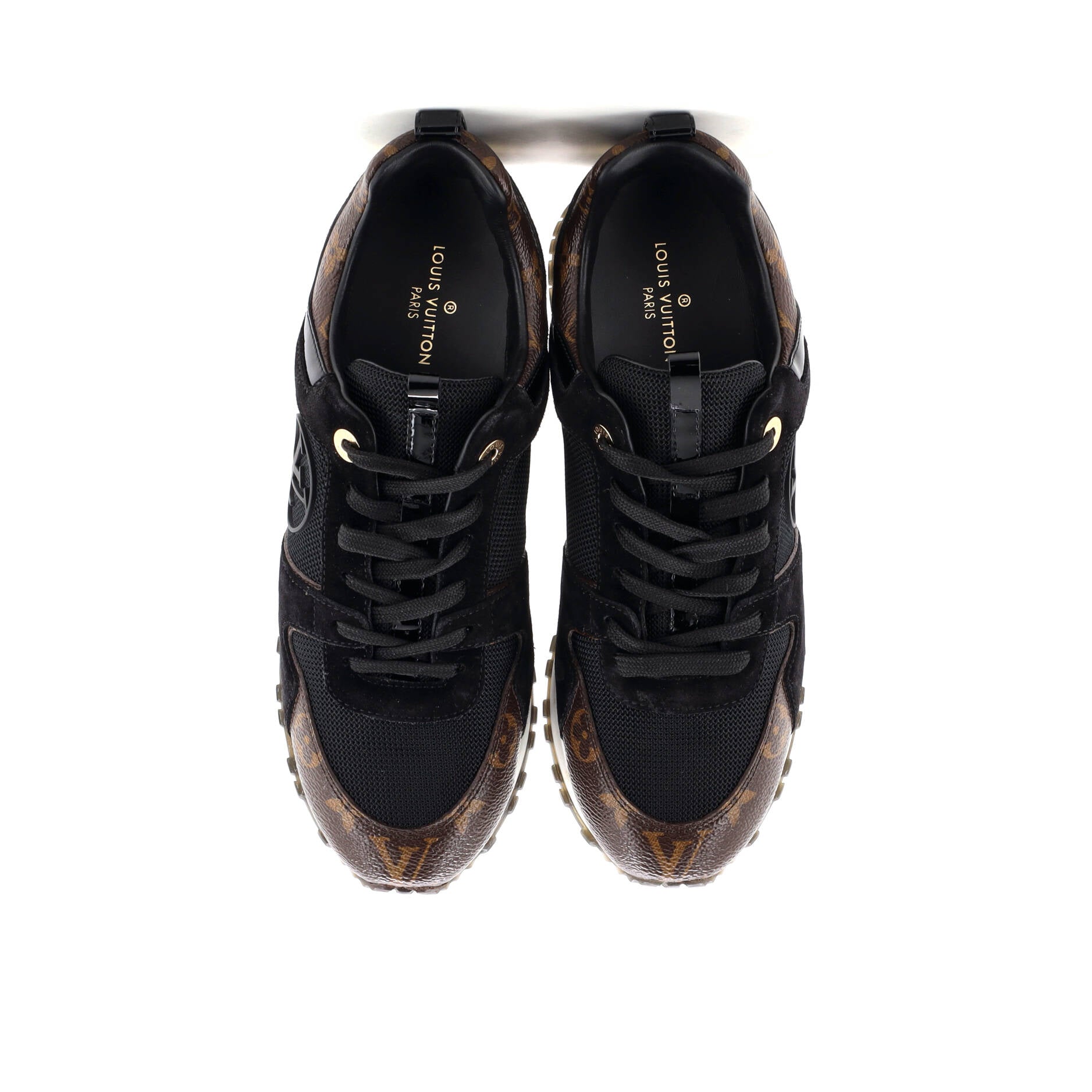 Women's Run Away Sneakers Mesh with Monogram Canvas and Suede