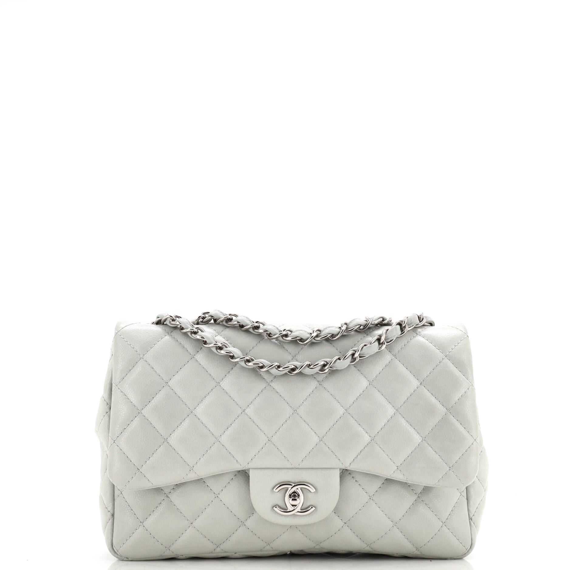 Vintage Classic Single Flap Bag Quilted Caviar Jumbo