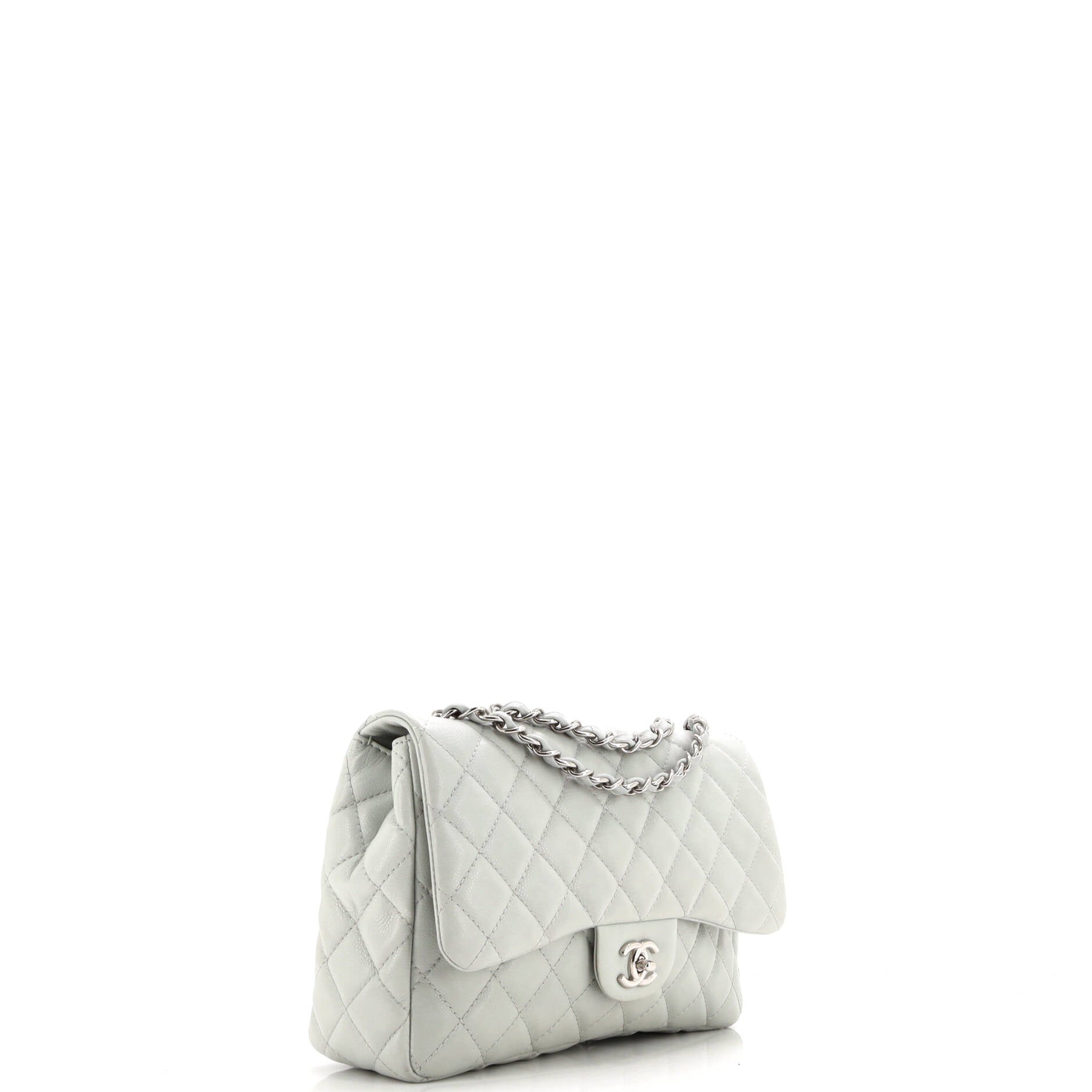 Vintage Classic Single Flap Bag Quilted Caviar Jumbo
