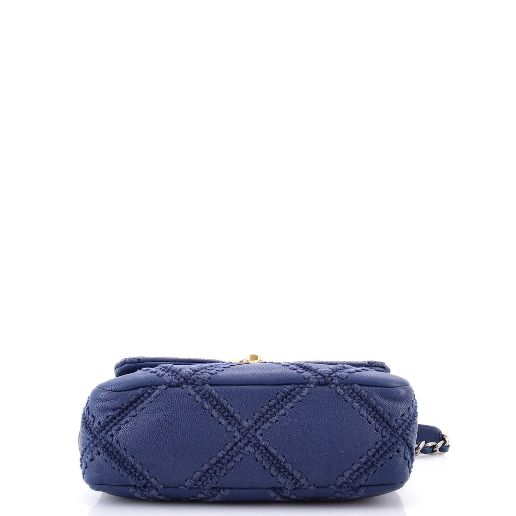 19 Flap Bag Crochet Quilted Calfskin Medium