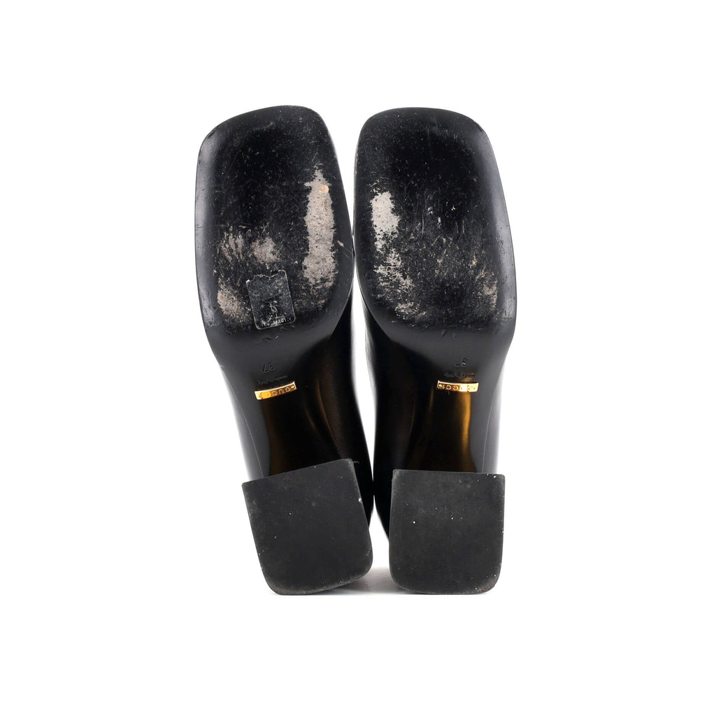 Women's Horsebit Mid-Heel Pumps Leather
