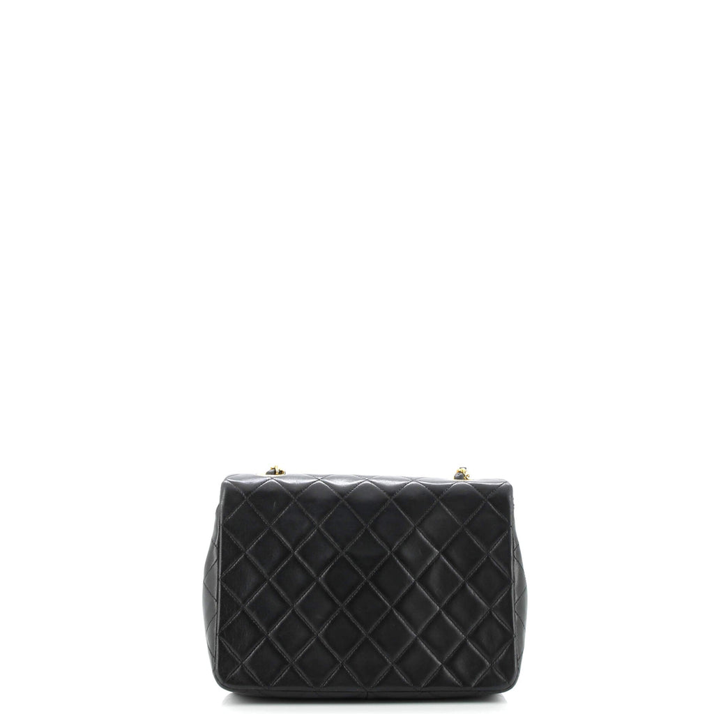 Vintage Square Classic Flap Bag Quilted Lambskin Small
