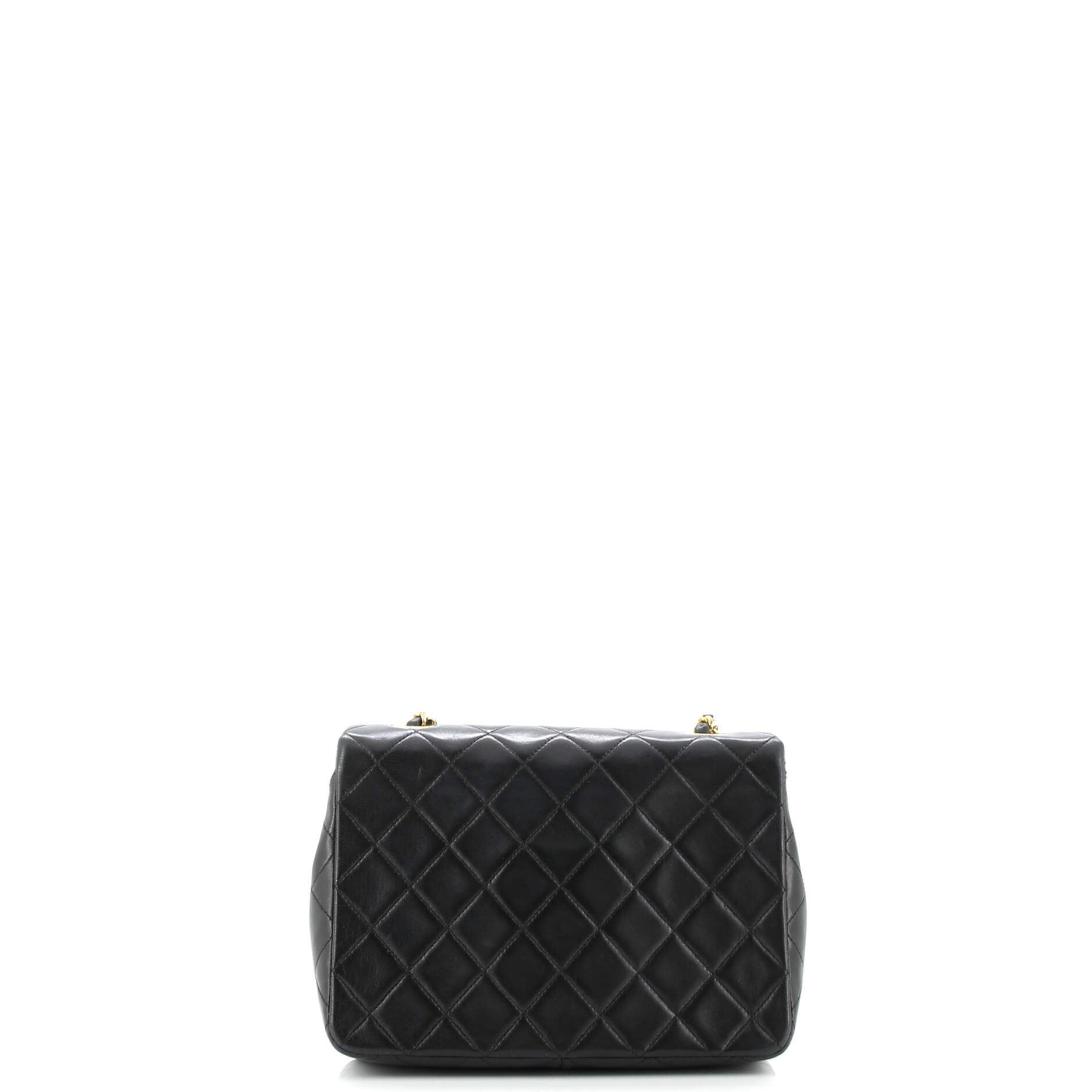 Vintage Square Classic Flap Bag Quilted Lambskin Small