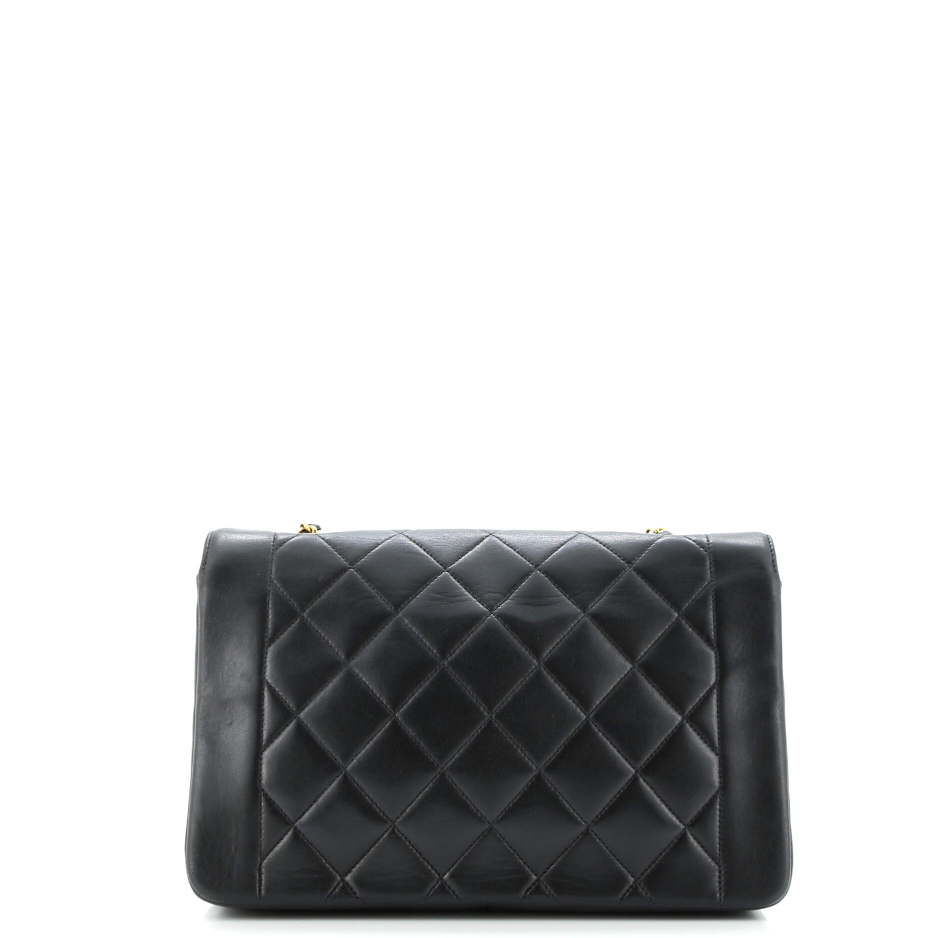 Vintage Diana Flap Bag Quilted Lambskin Medium