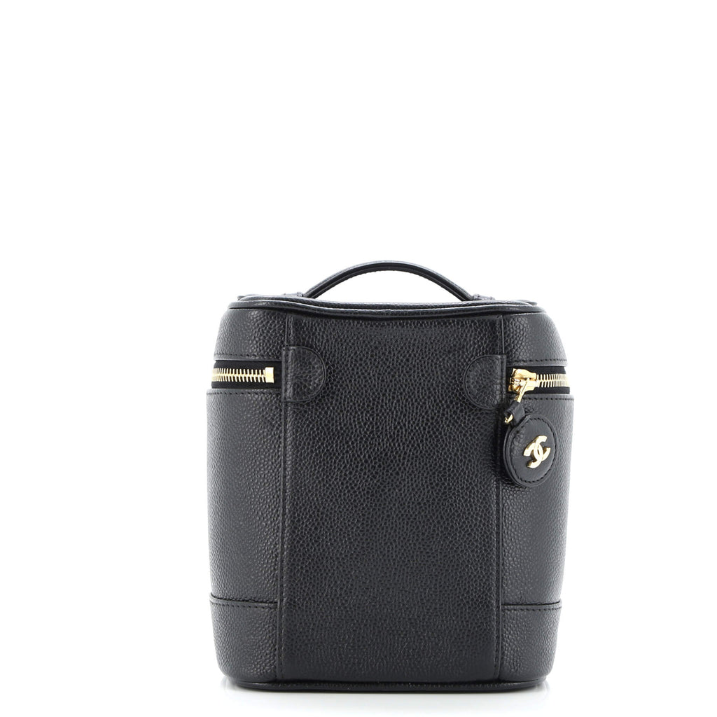 Vintage Timeless Cosmetic Case Caviar Tall