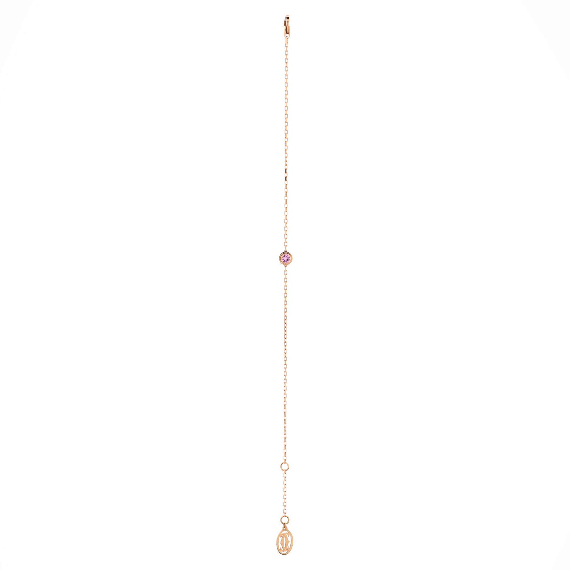 D'Amour Bracelet 18K Rose Gold with Pink Sapphire