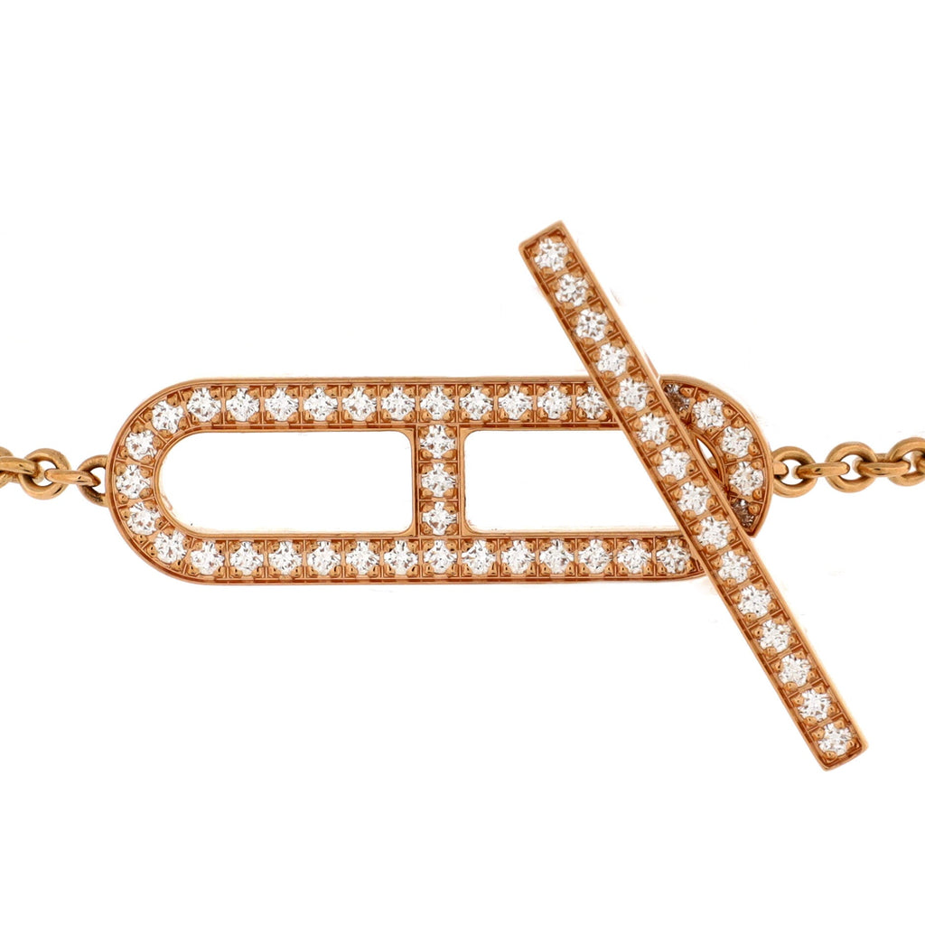 Ever Chaine D'Ancre Bracelet 18K Rose Gold with Diamonds