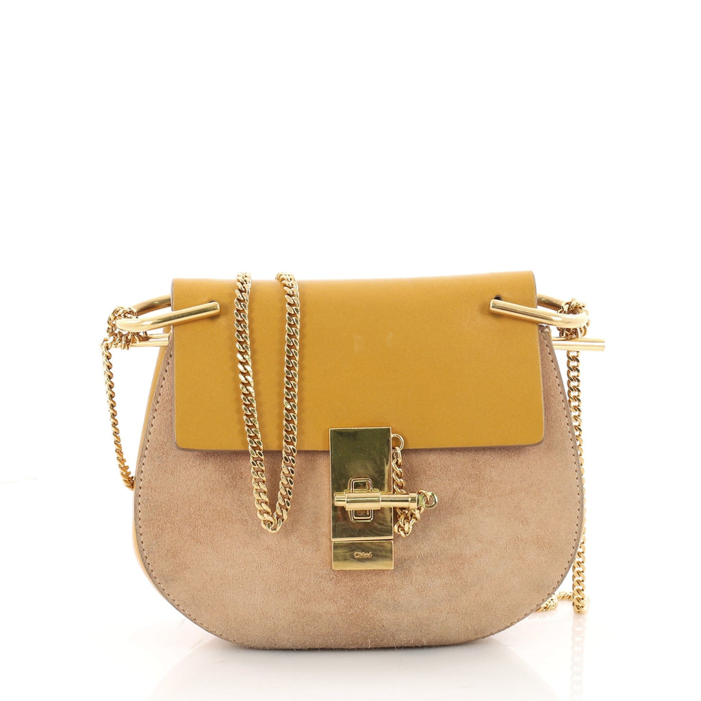 Drew Crossbody Bag Leather and Suede Mini